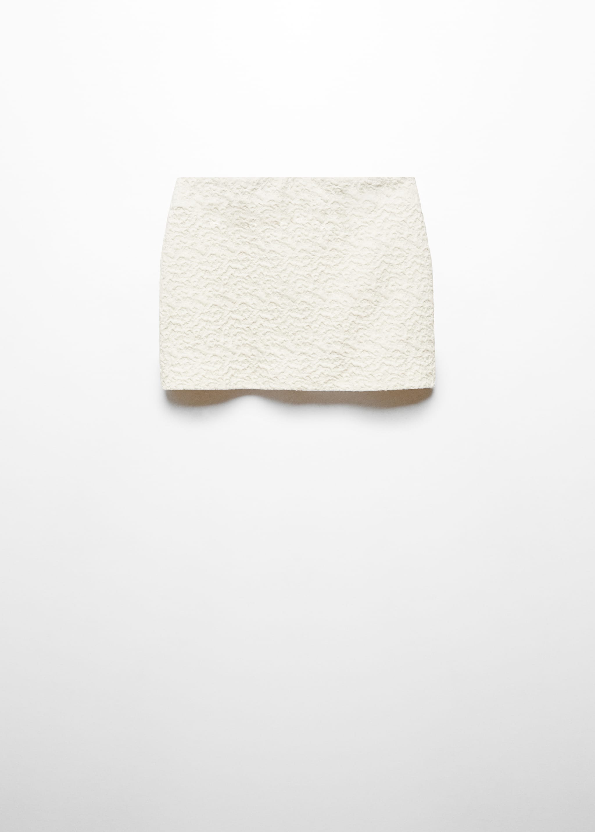 Textured cotton skirt - Article without model