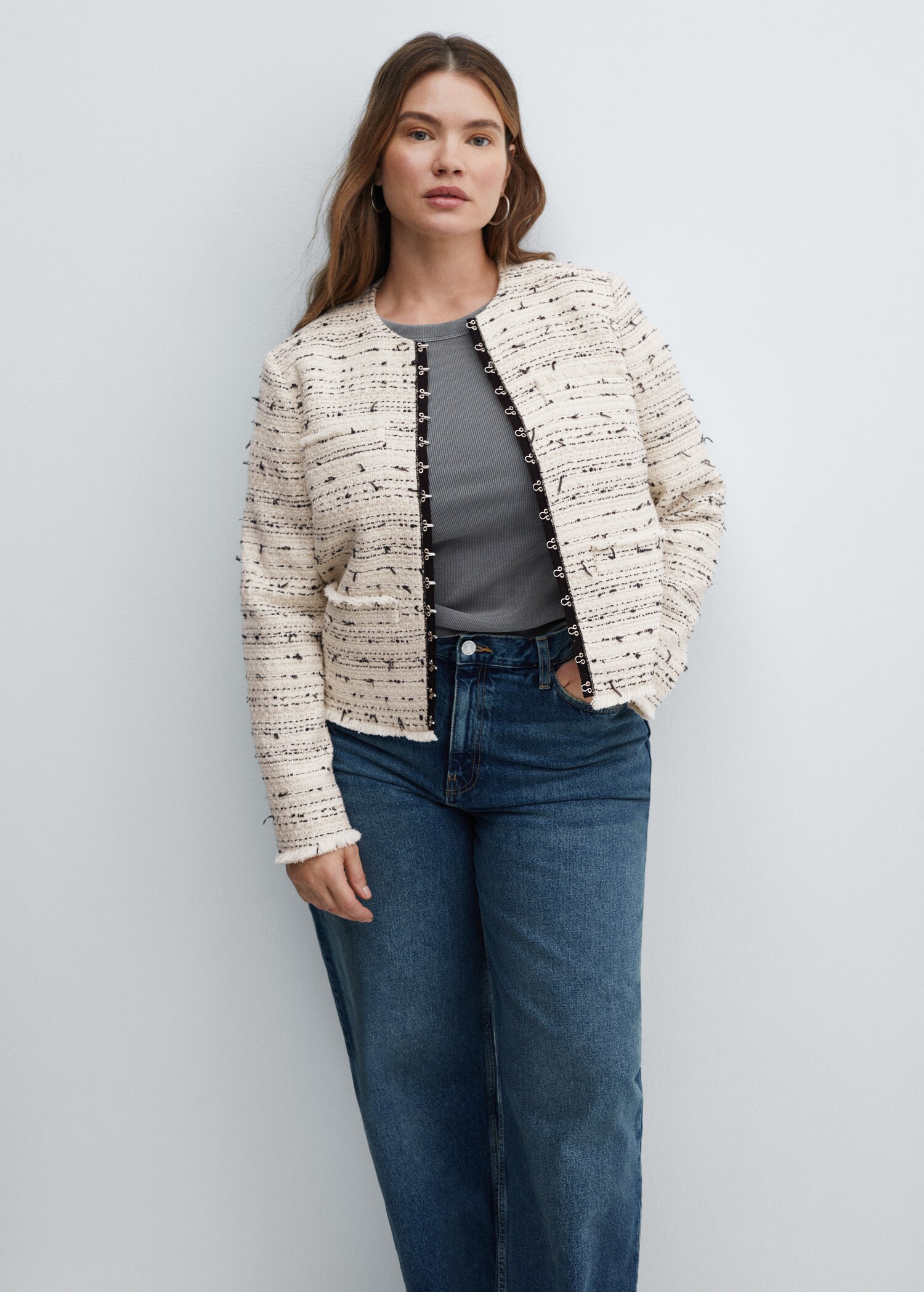 Chaqueta tweed corchetes - Detalle del artículo 5