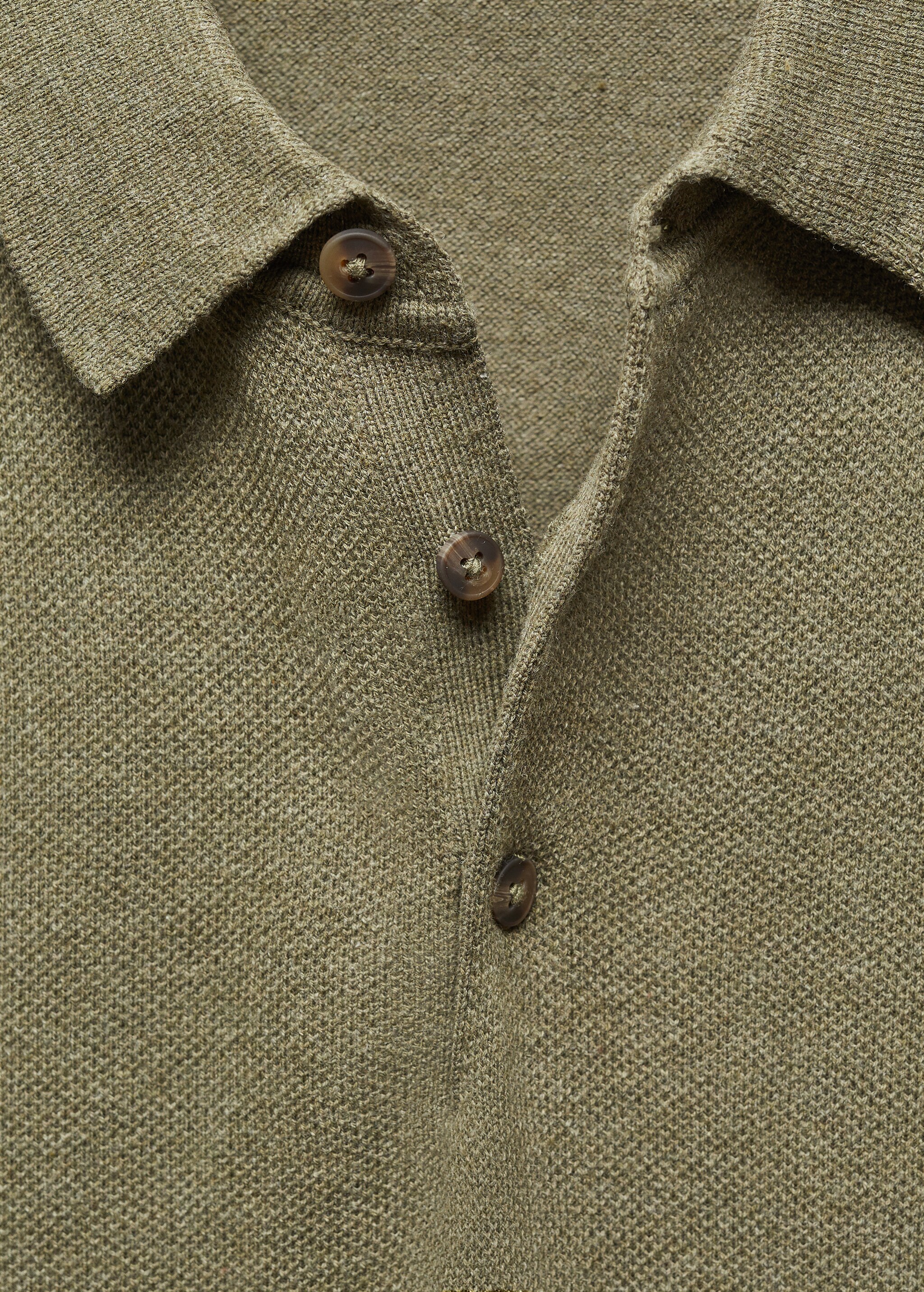 Kurzärmliges Strick-Poloshirt - Detail des Artikels 8