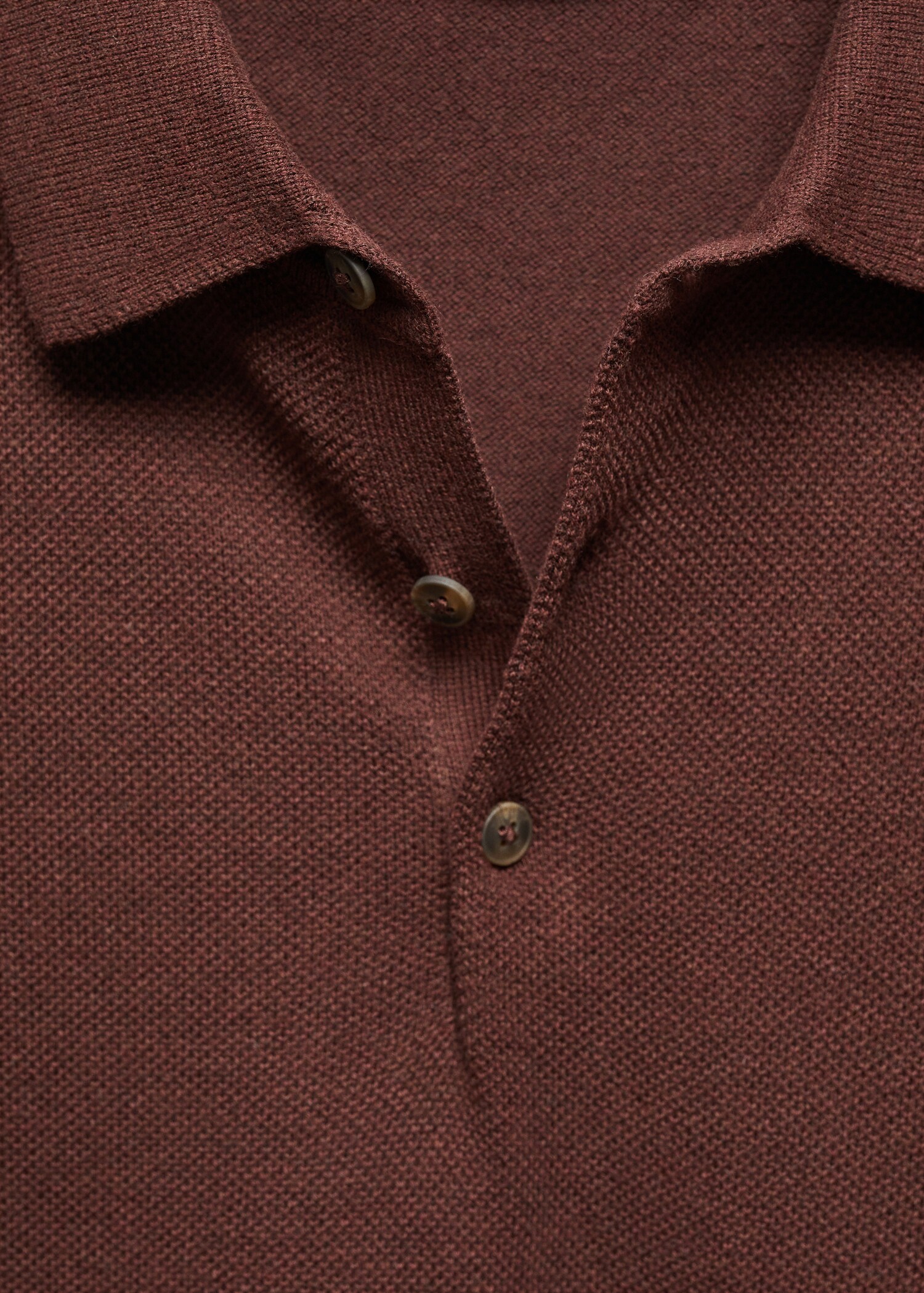 Short-sleeve knitted polo shirt - Details of the article 8