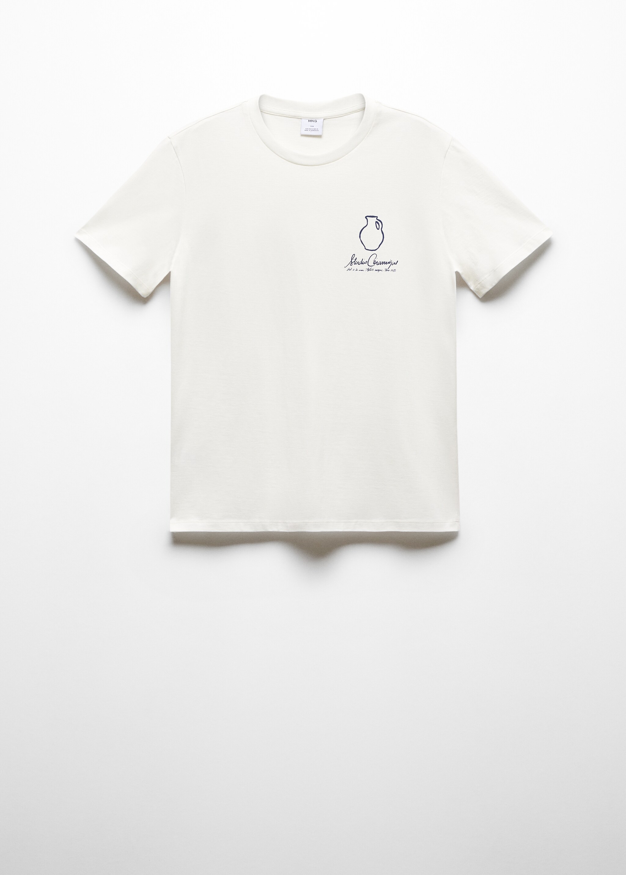 Camiseta 100% algodón detalle estampado - Artículo sin modelo