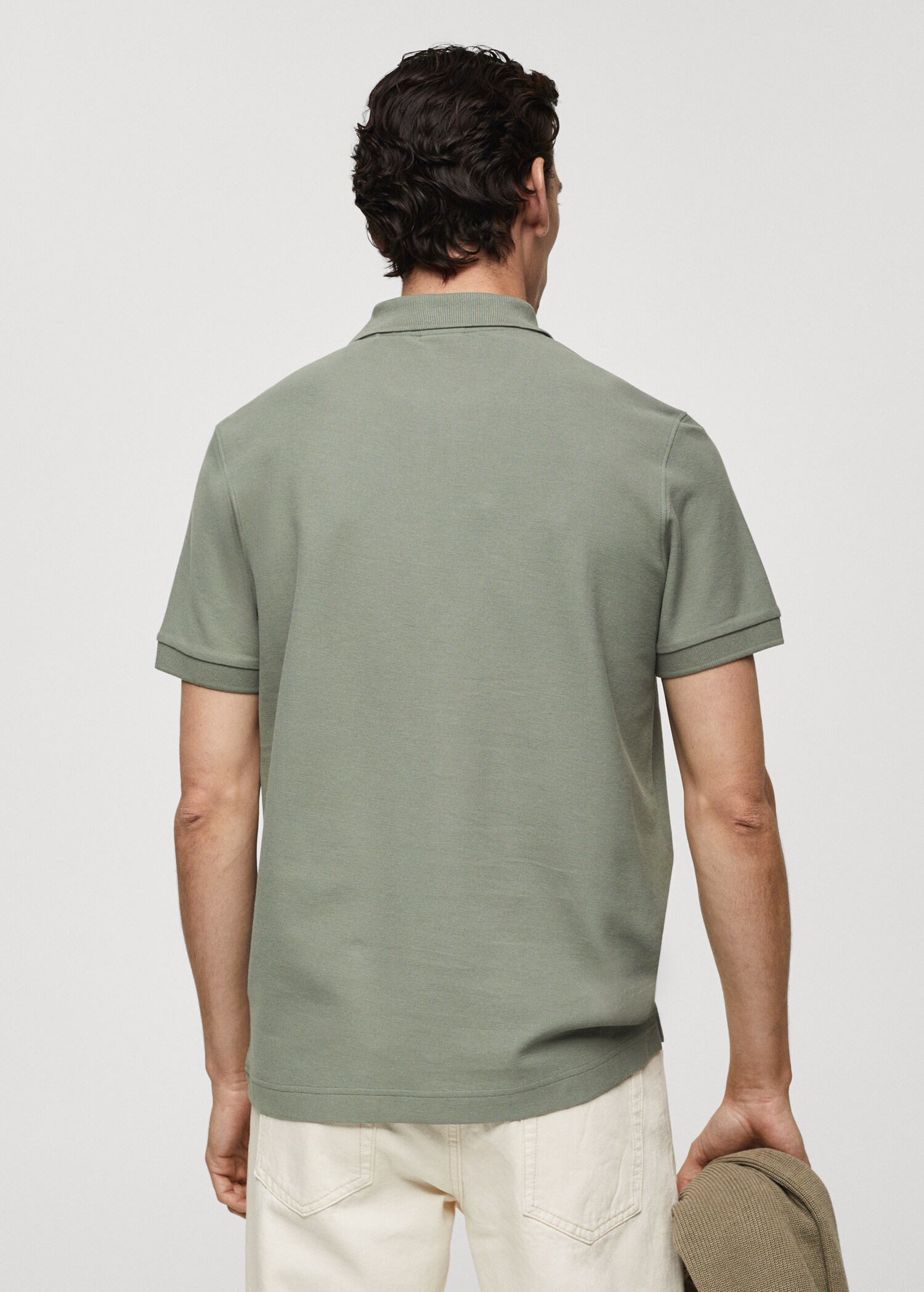 Polo 100 % piqué de coton - Verso de l’article
