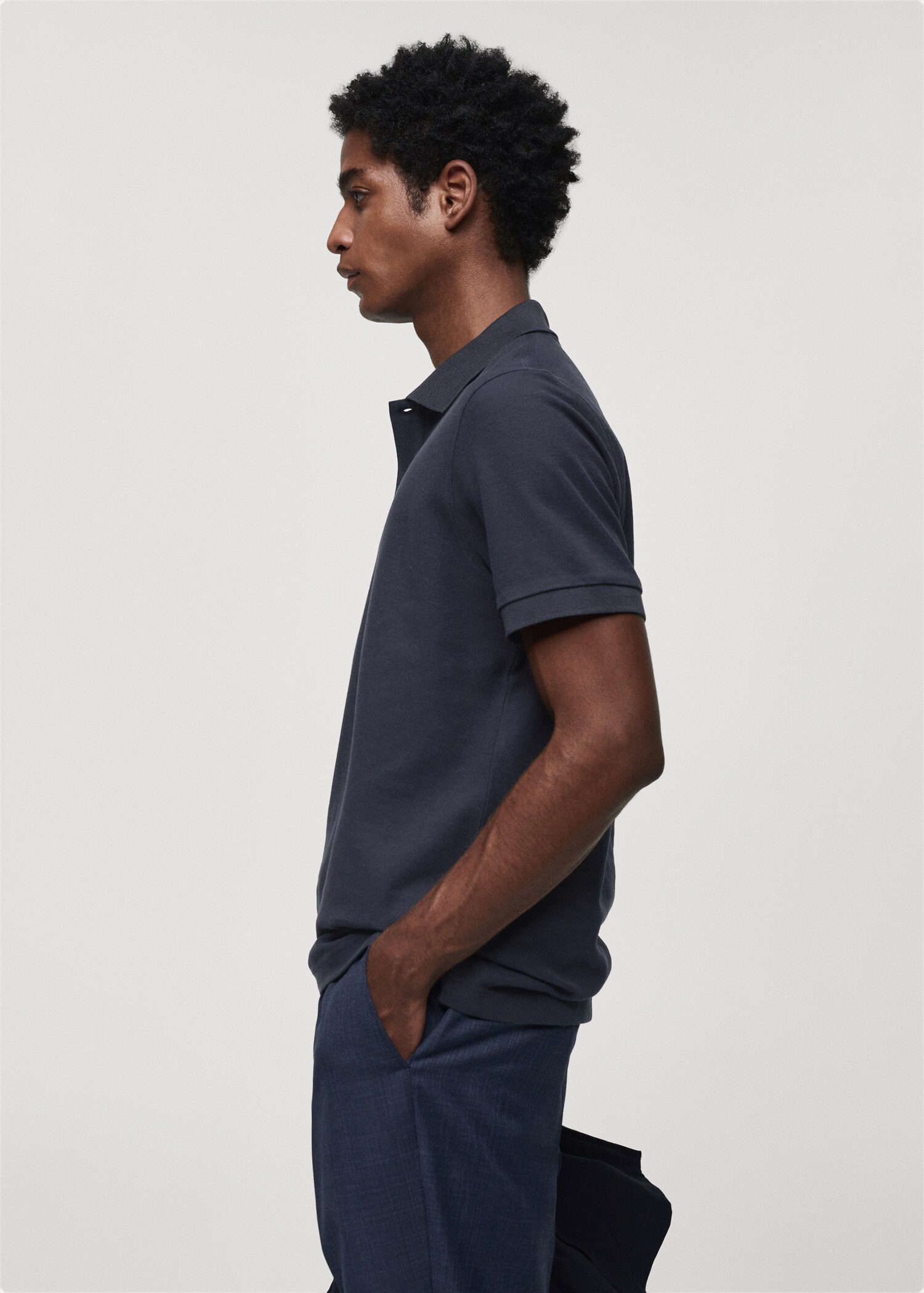 100% cotton pique polo shirt - Details of the article 2