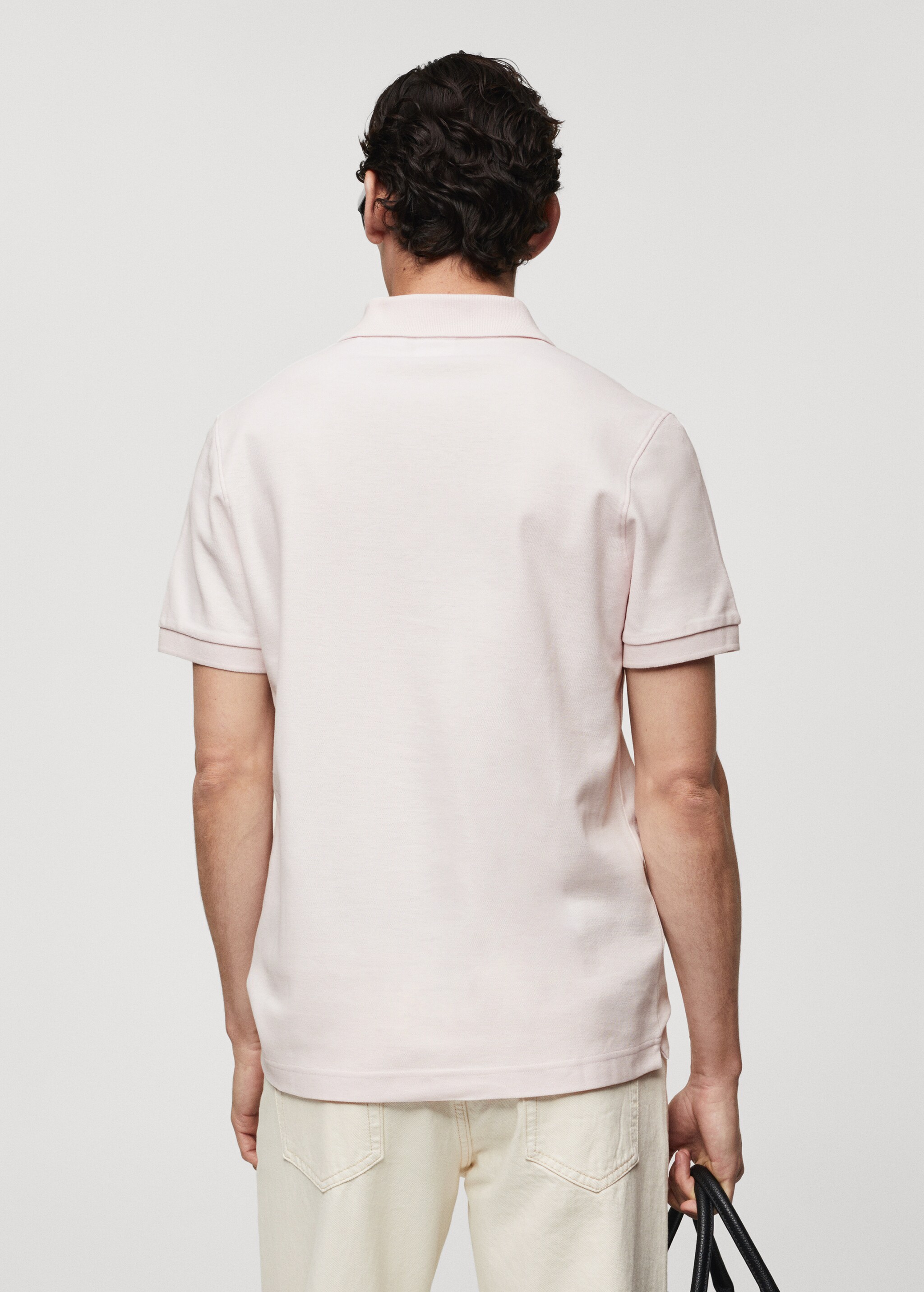 100% cotton pique polo shirt - Reverse of the article
