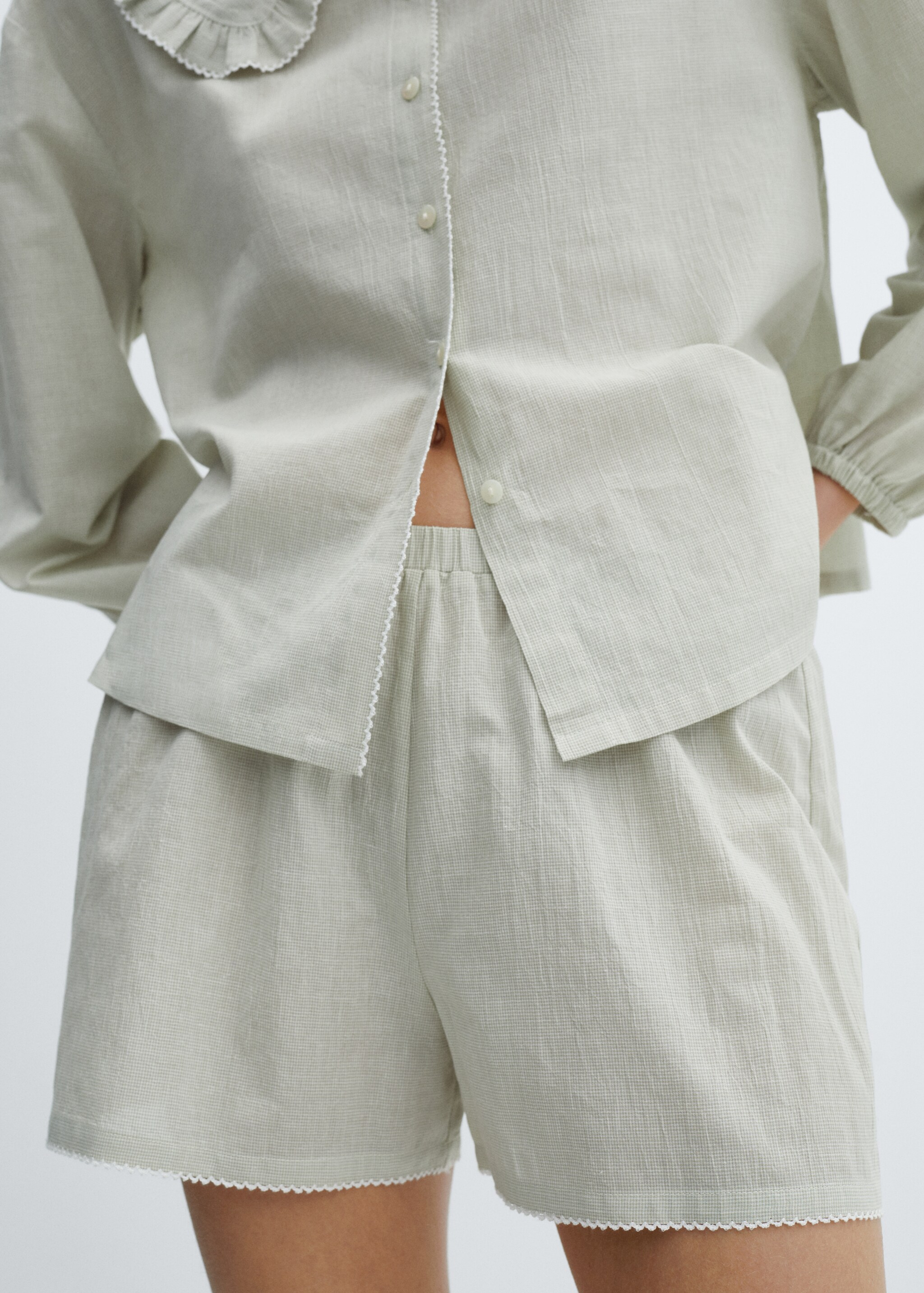 Two-piece cotton pyjamas - Details of the article 6