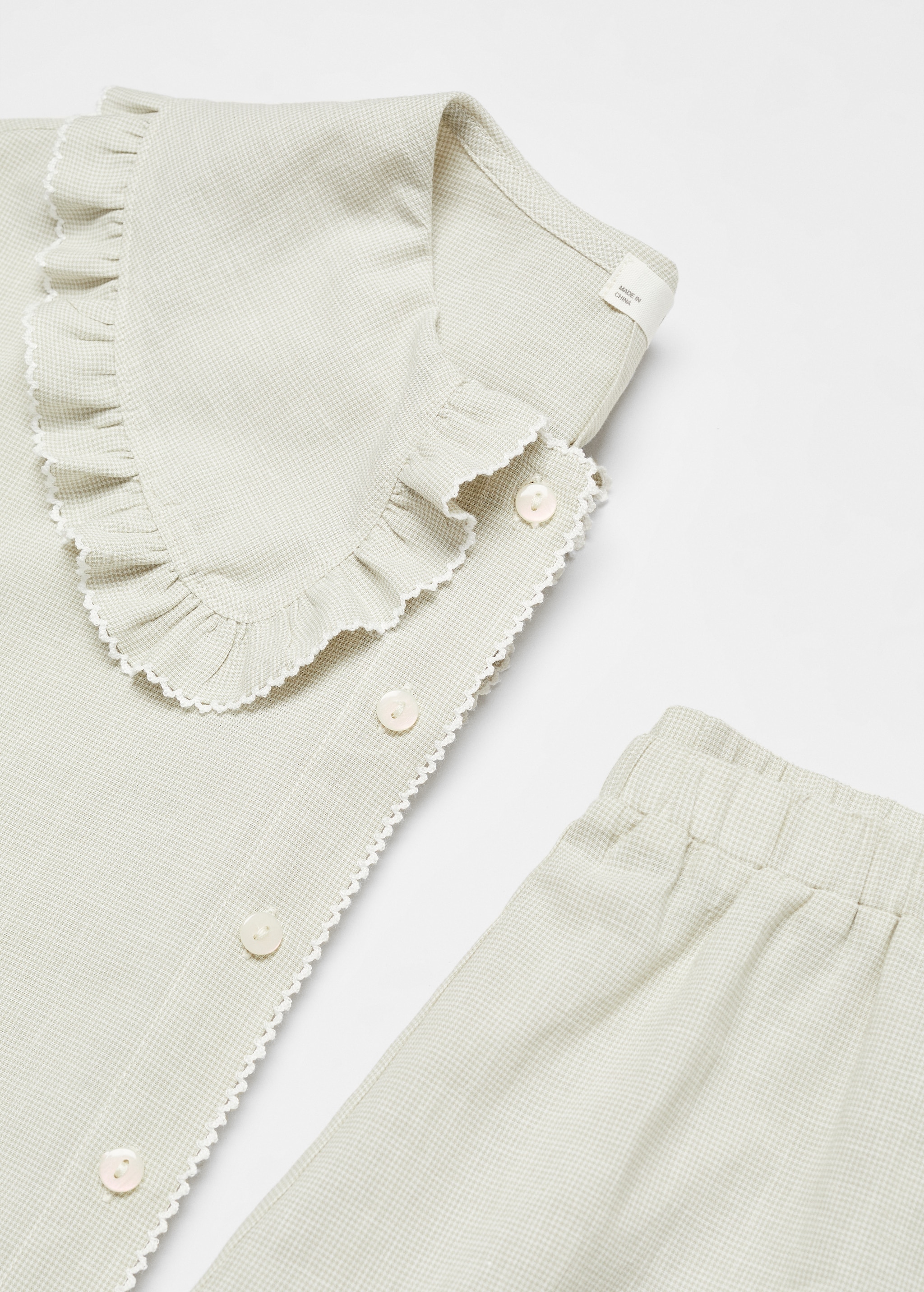 Two-piece cotton pyjamas - Details of the article 8