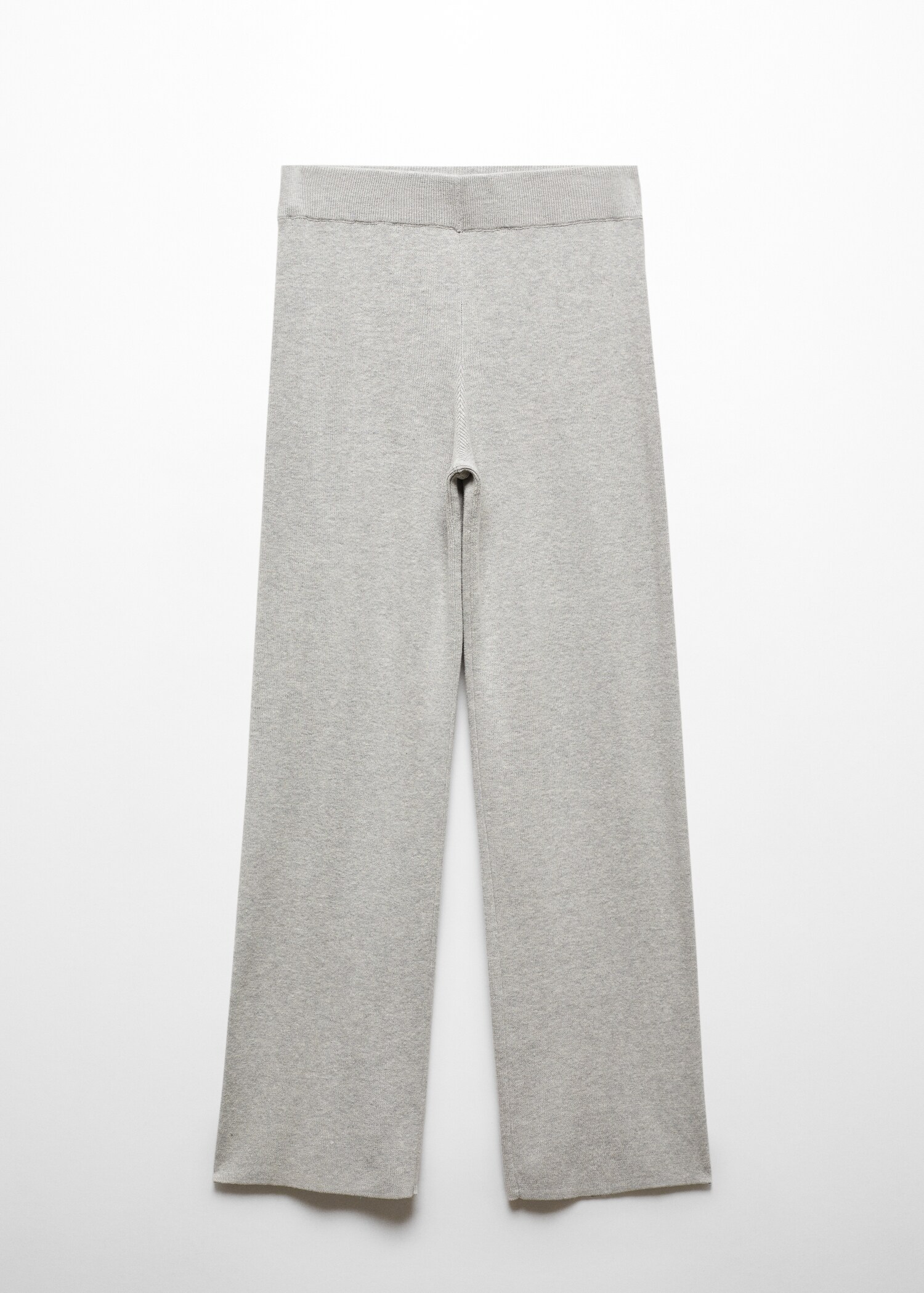 Cotton-linen knitted trousers  - Article without model