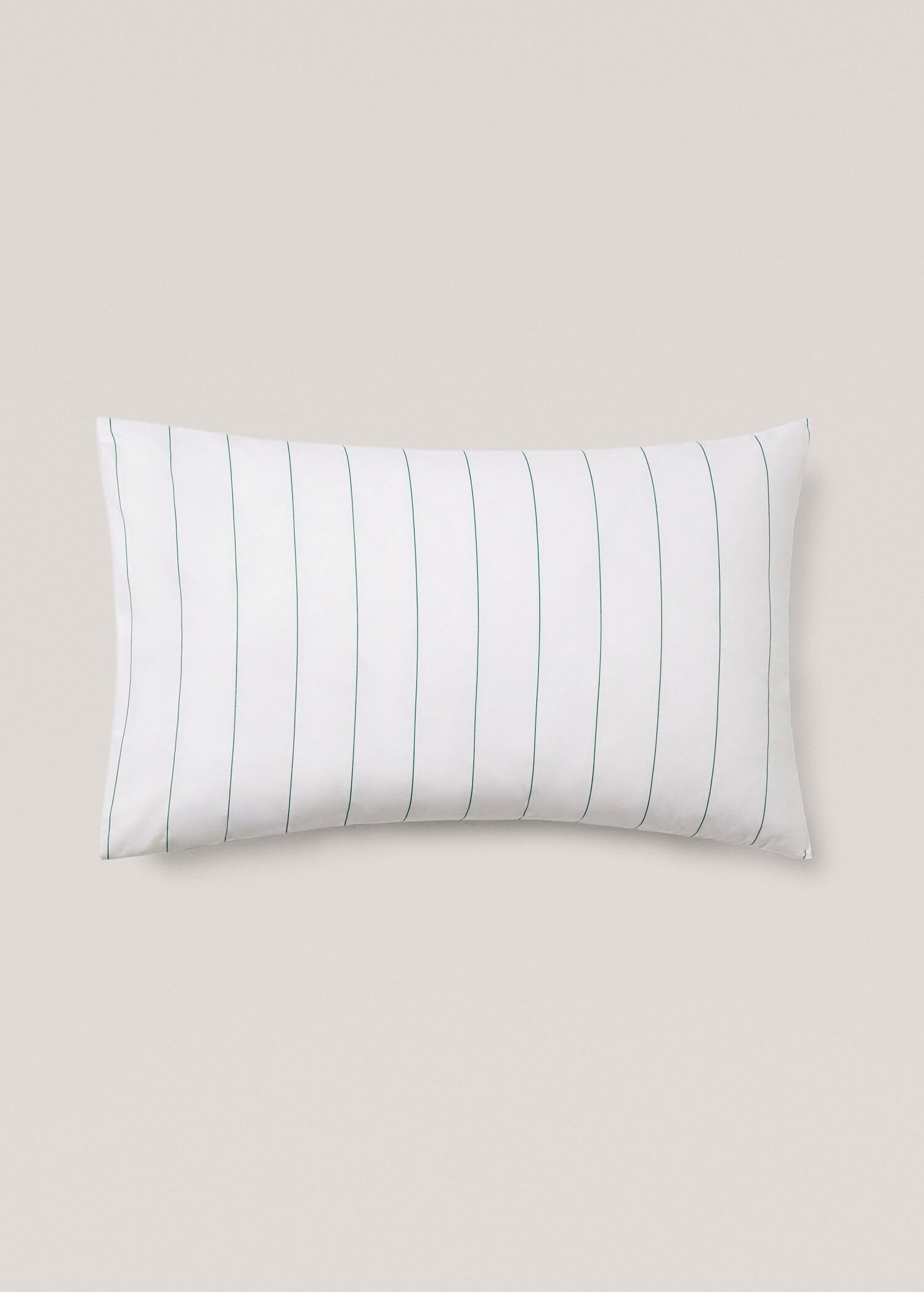 Striped printed cotton pillowcase 50x75cm - Article without model