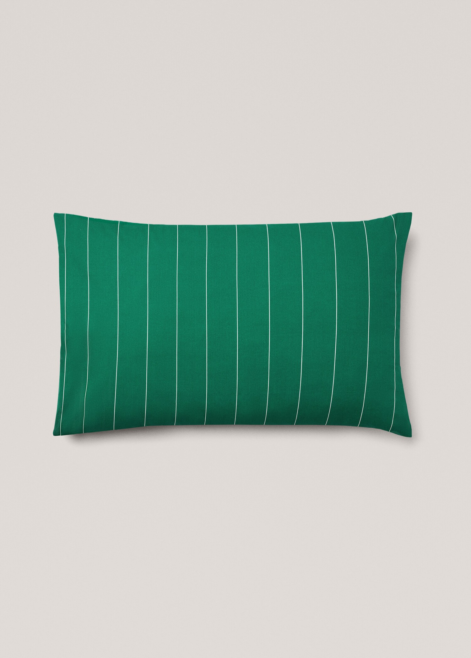 Striped printed cotton pillowcase 50x75cm - Article without model