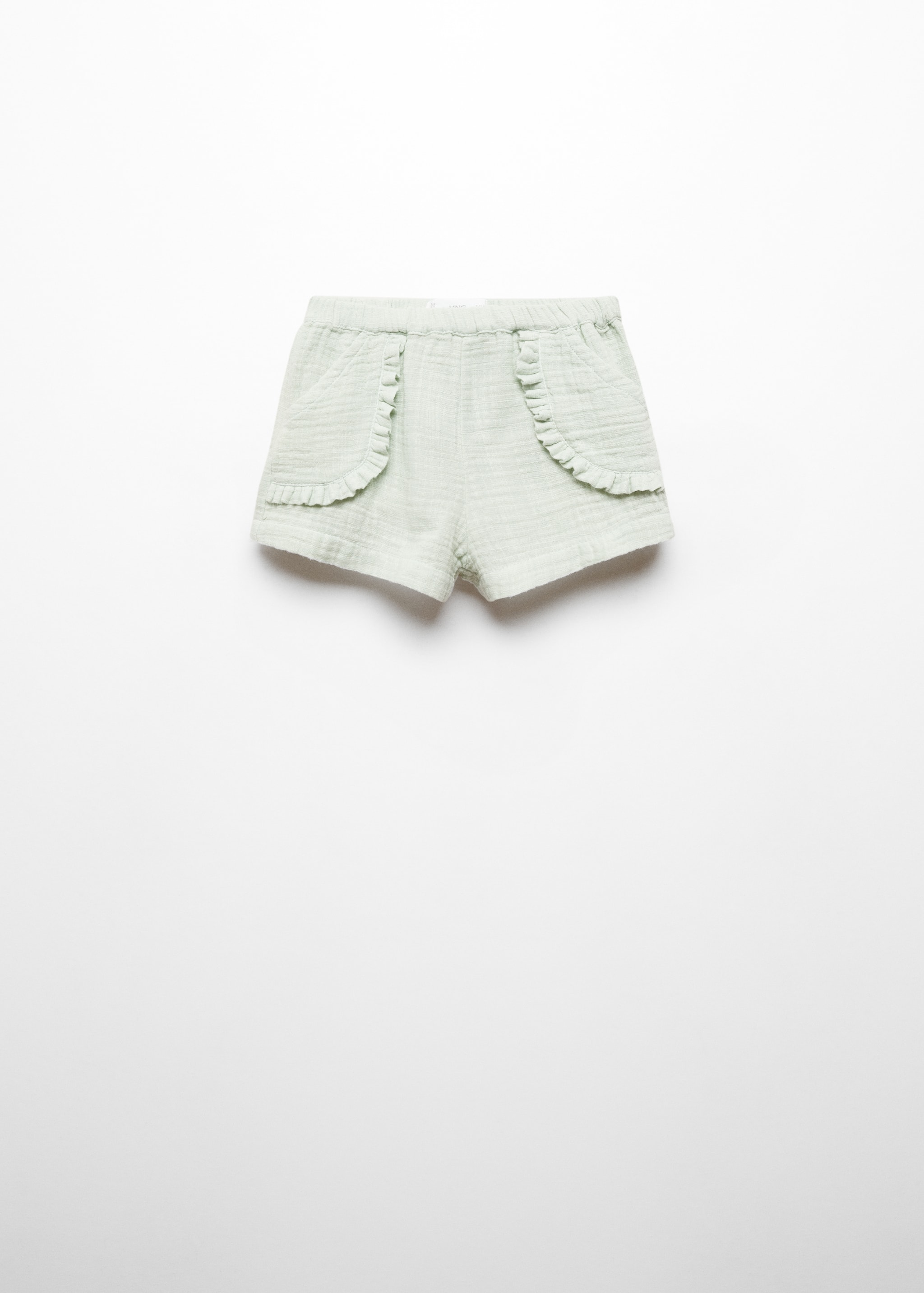 Хлопковые шорты с эластичным поясом - Изделие без модели