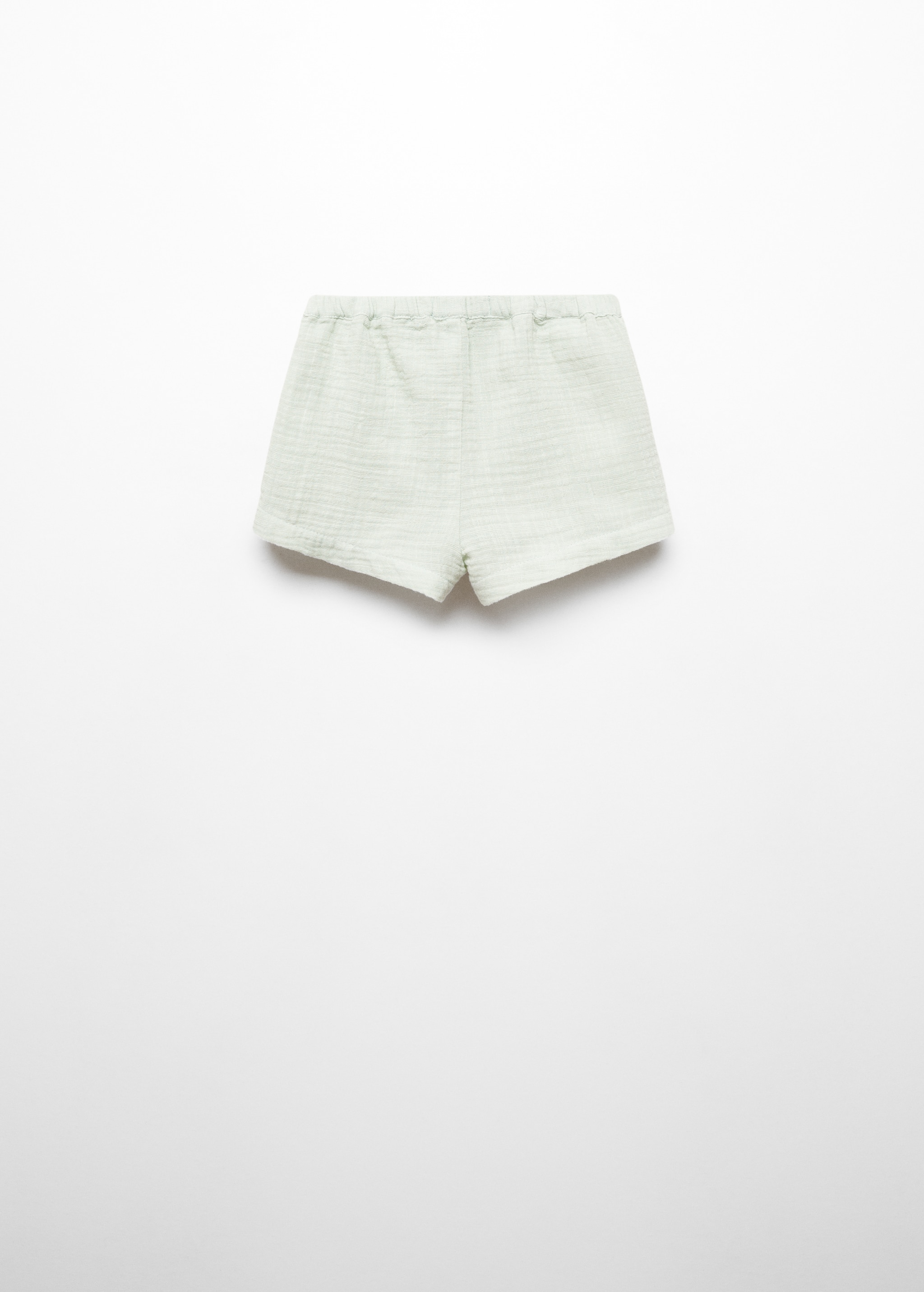 Хлопковые шорты с эластичным поясом - Обратная сторона изделия