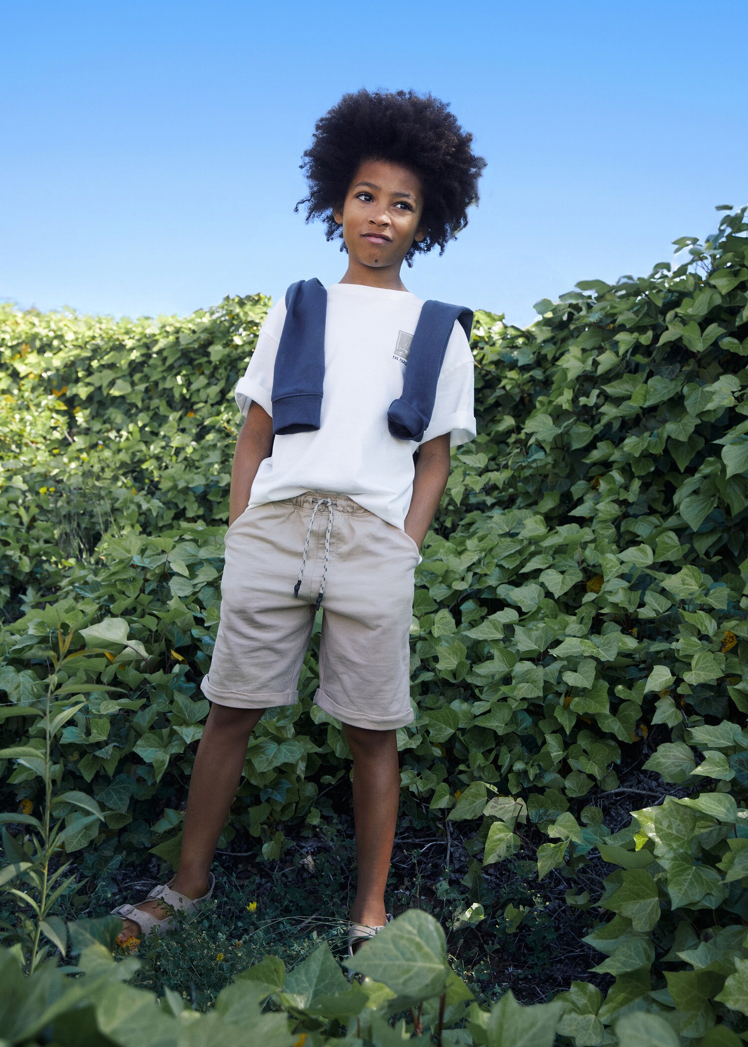 Elastic waist Bermuda shorts - Details of the article 5