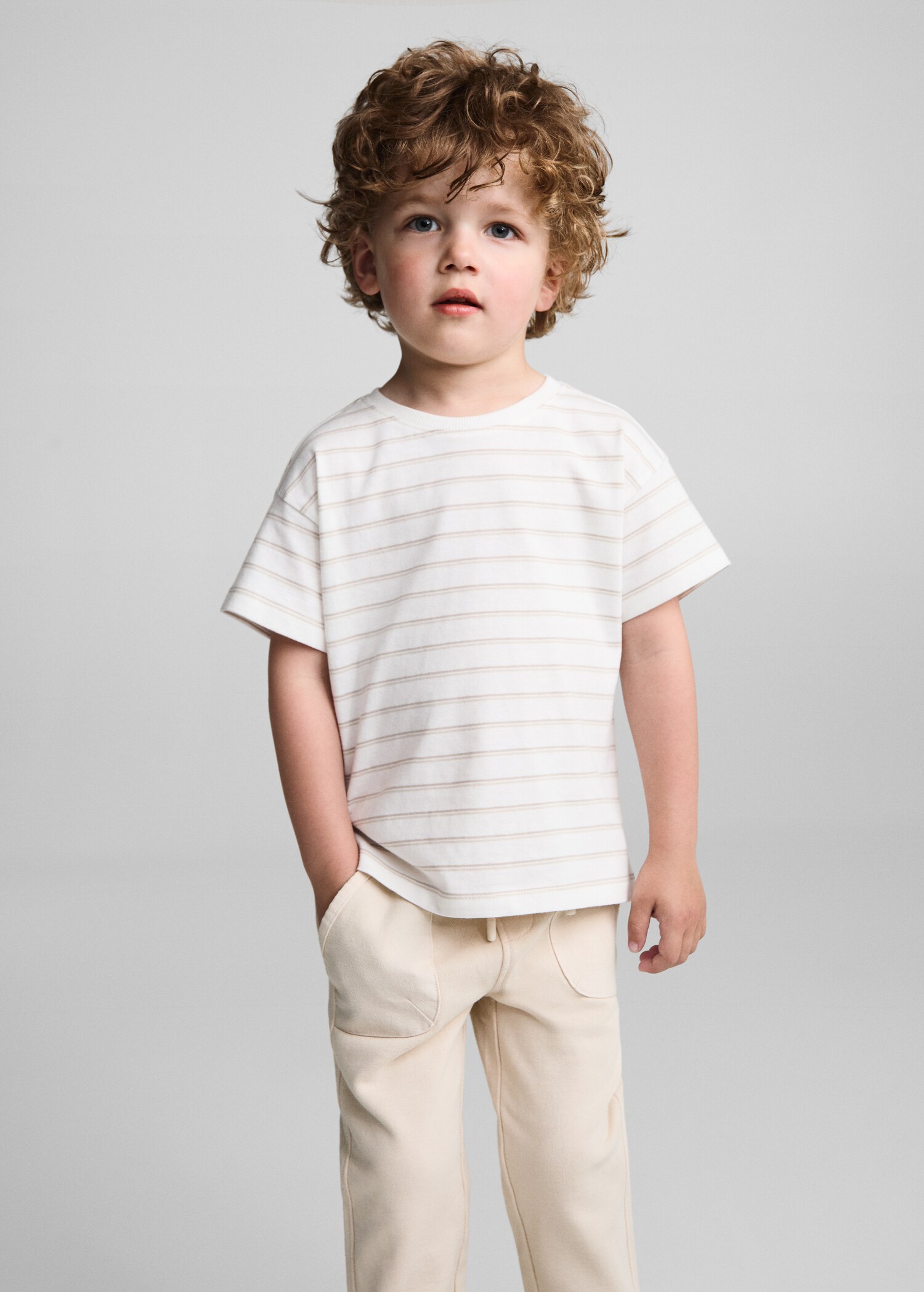 Cotton jogger-style trousers - Medium plane