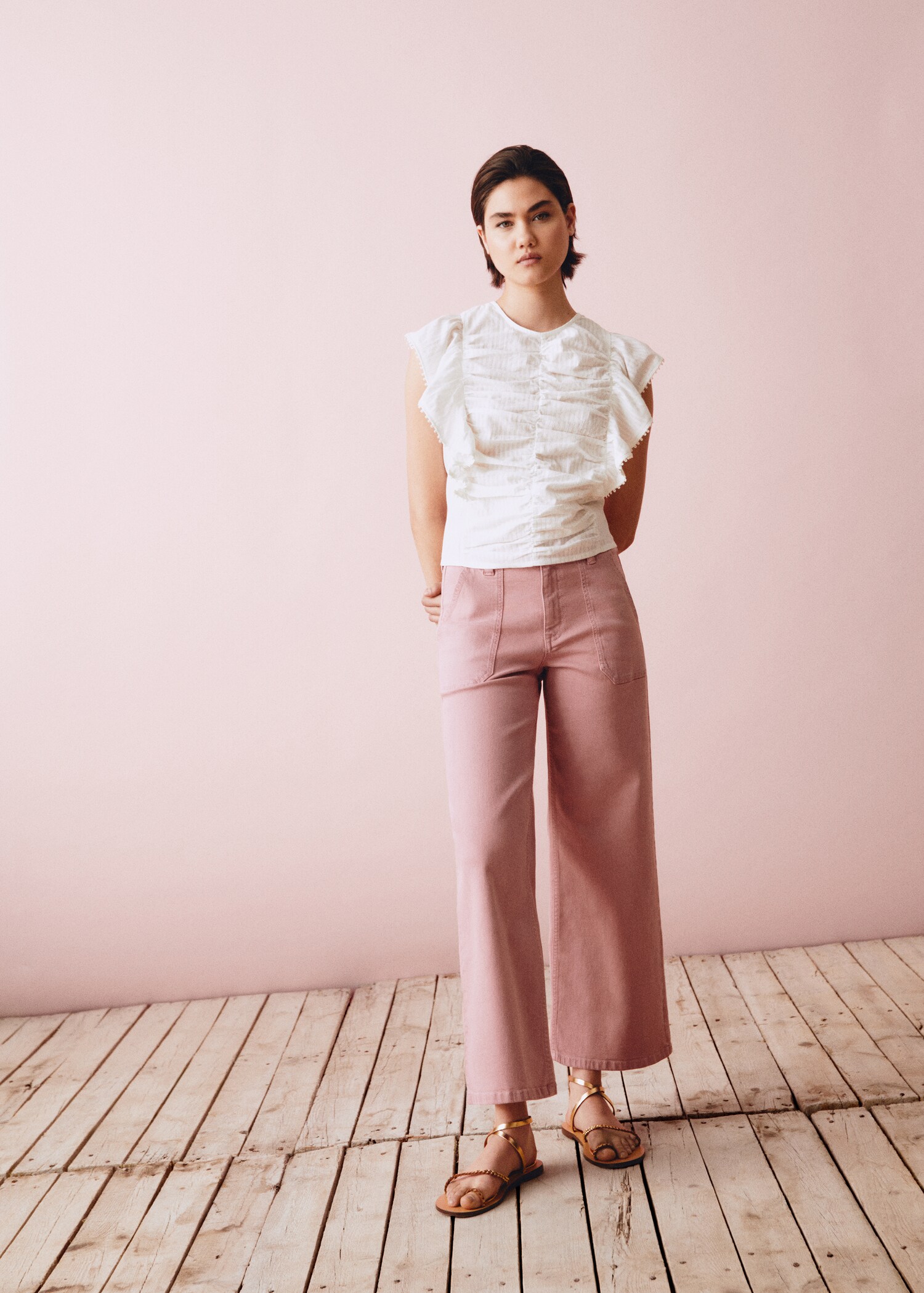 Blouse froncée volants - Détail de l'article 5