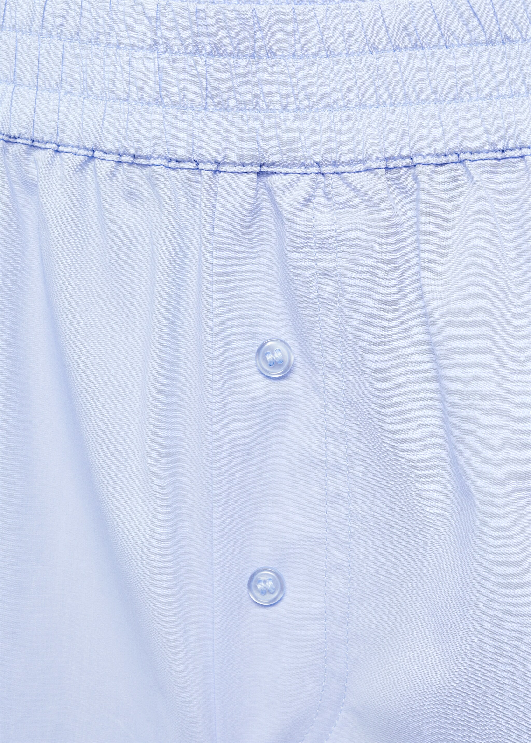 Cotton pyjama shorts with elastic waist - Details of the article 8