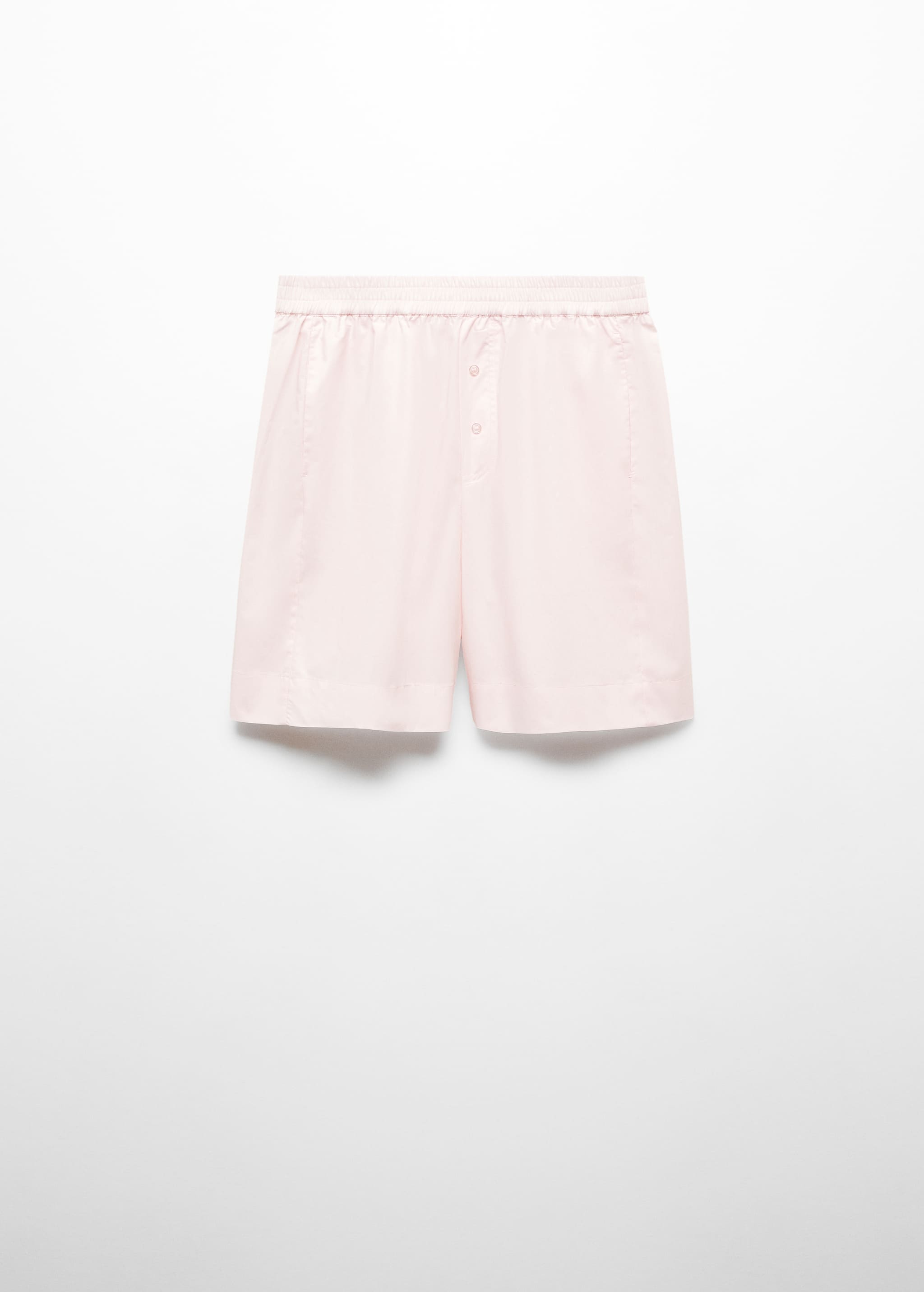 Cotton pyjama shorts with elastic waist - Article without model