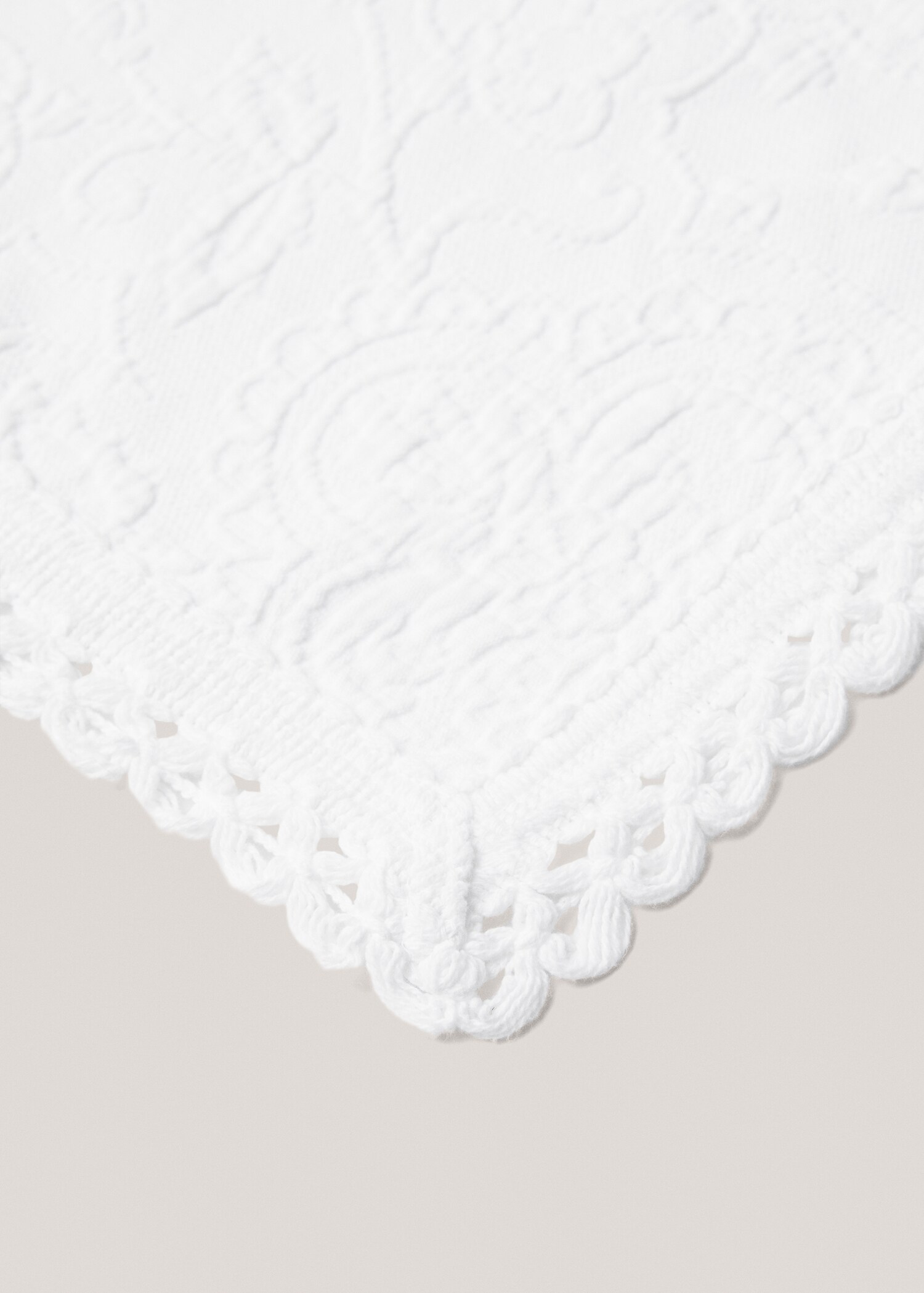Cotton duvet cover with flower detail - Szczegóły artykułu 1