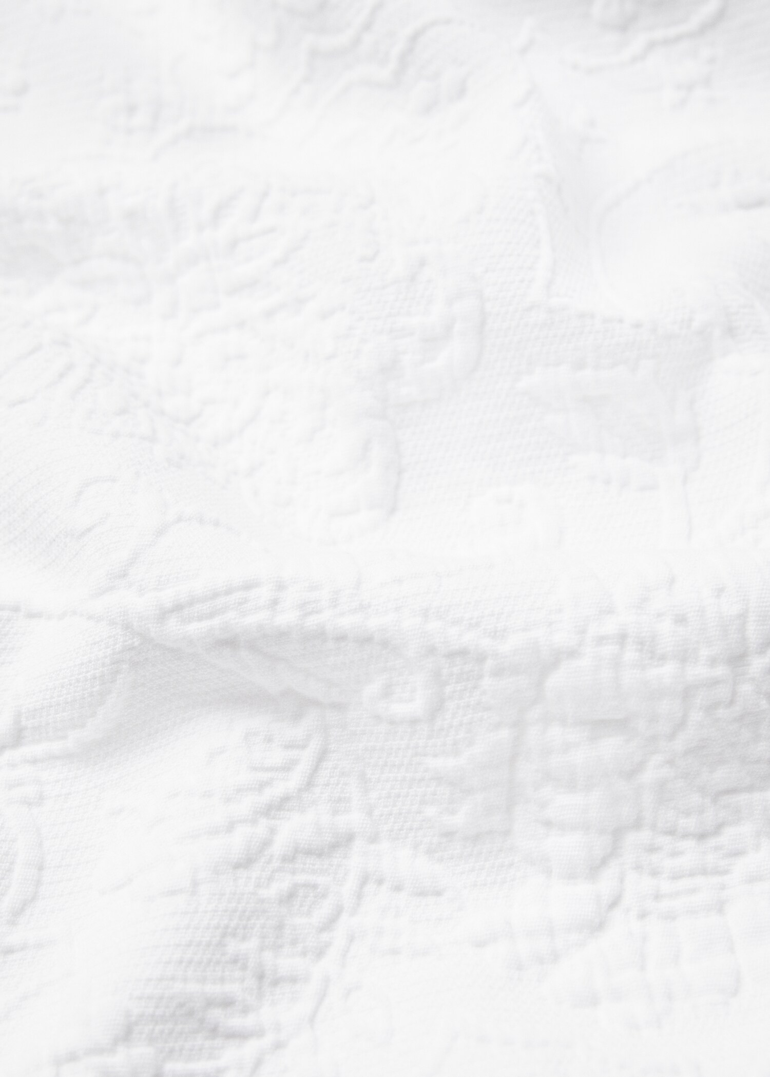 Cotton duvet cover with flower detail - Szczegóły artykułu 3