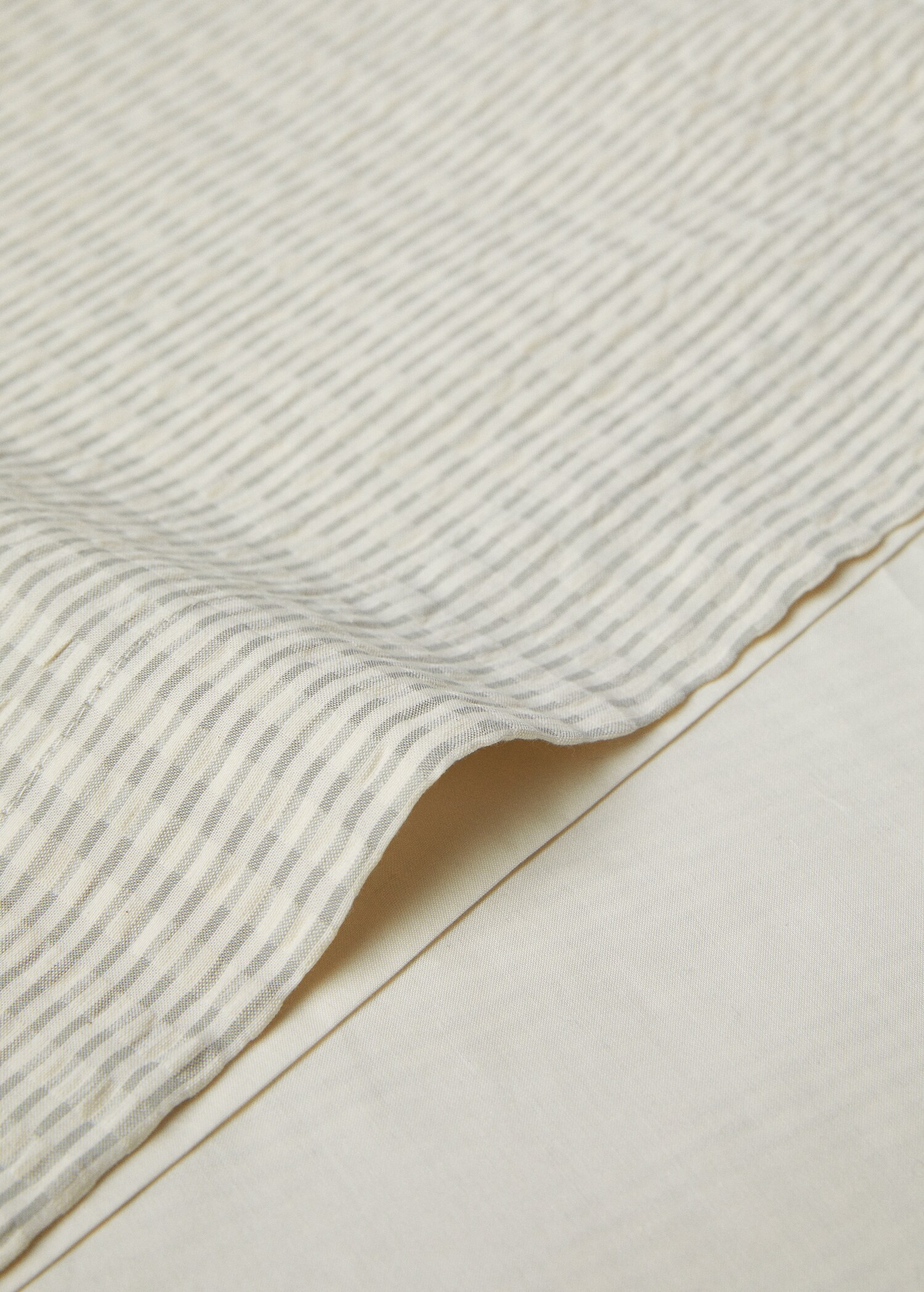 Poszewka na poduszkę z kory w tkane paski 45 x 110 cm - Szczegóły artykułu 2