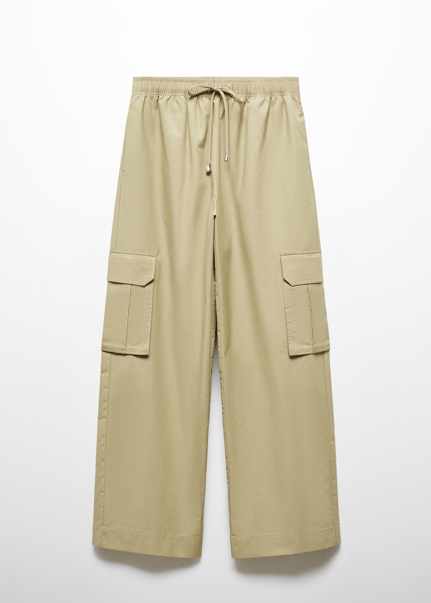 Elastic waist cargo trousers - Article without model