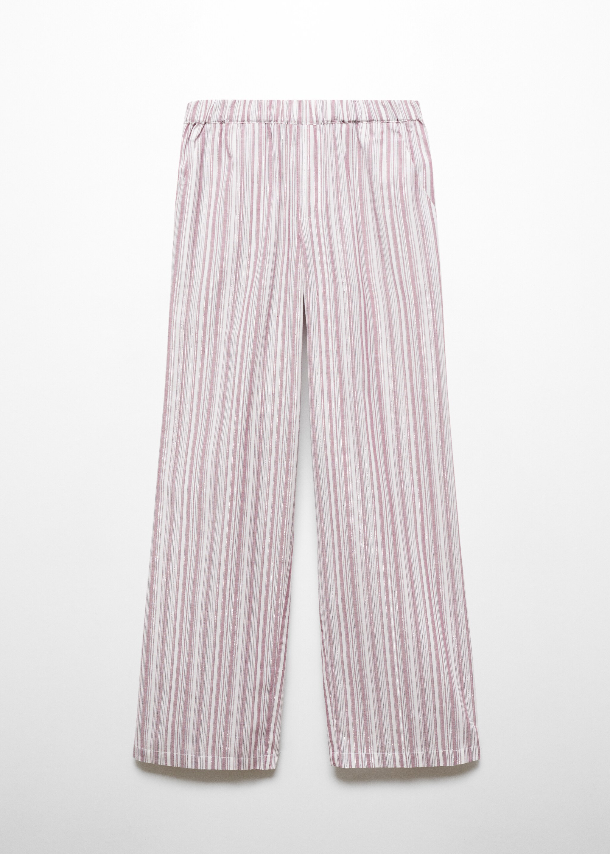 Straight striped trousers - Article without model
