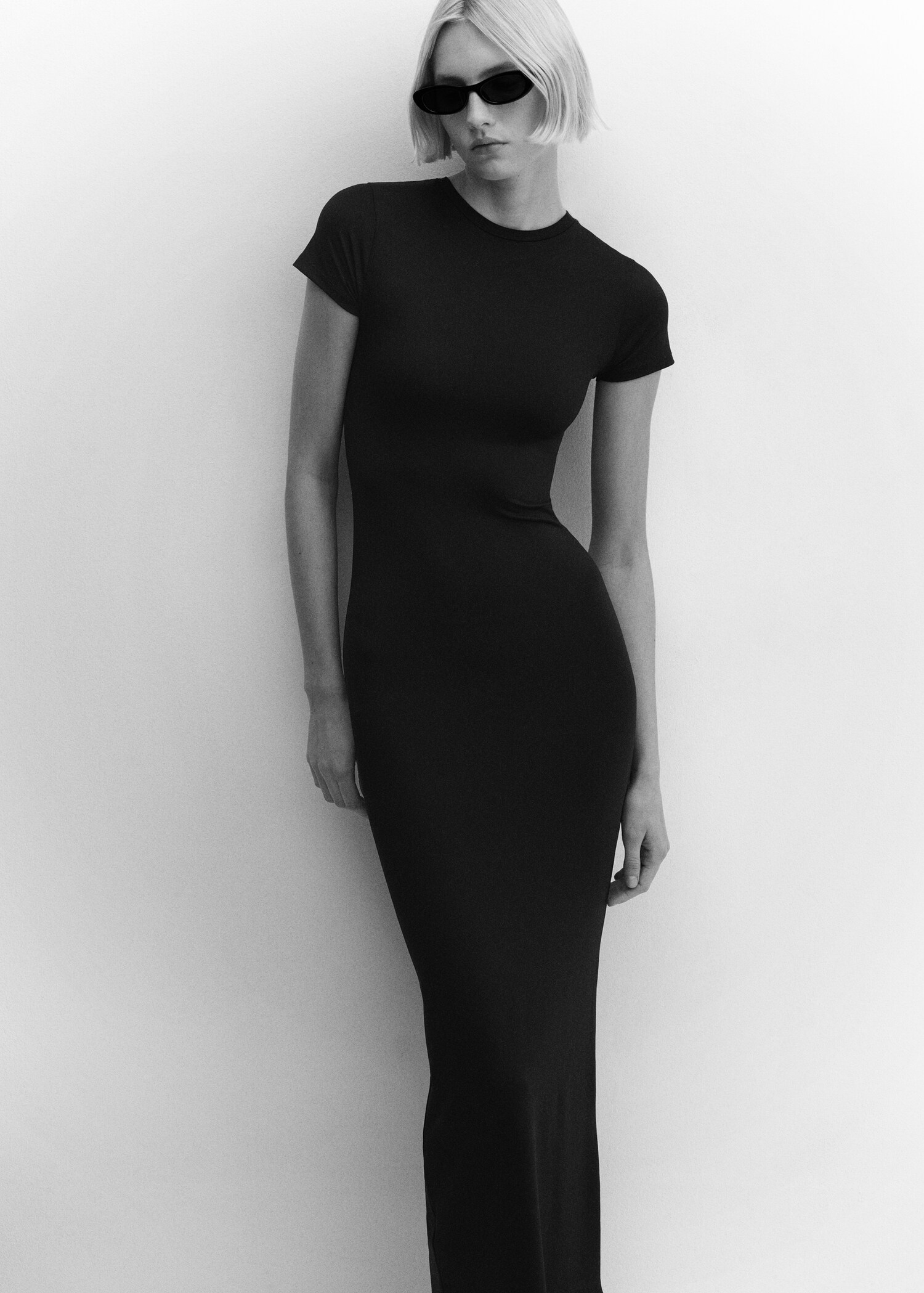 Short sleeved dress Woman MANGO Saudi Arabia