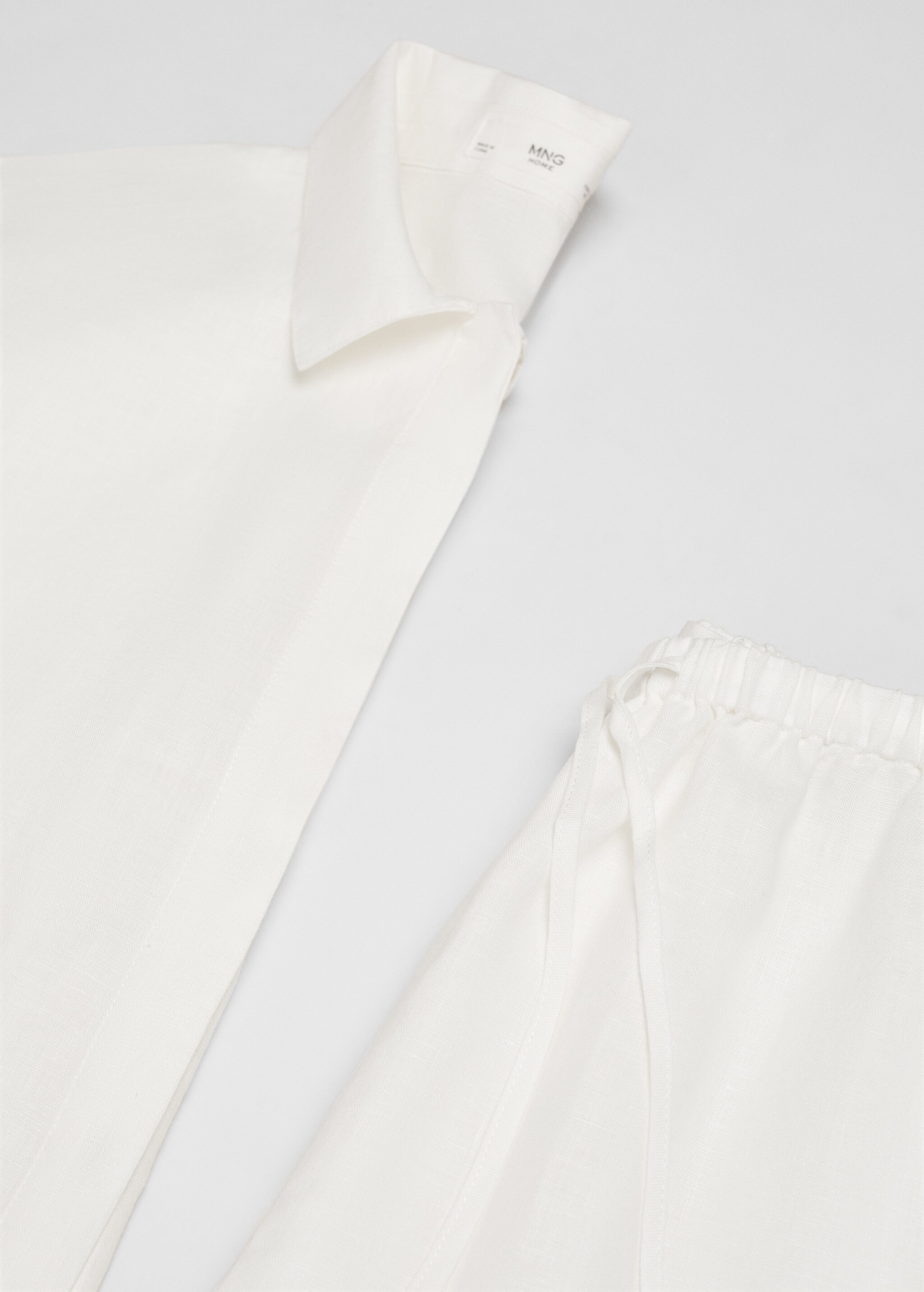 100% linen pyjama trousers - Details of the article 8