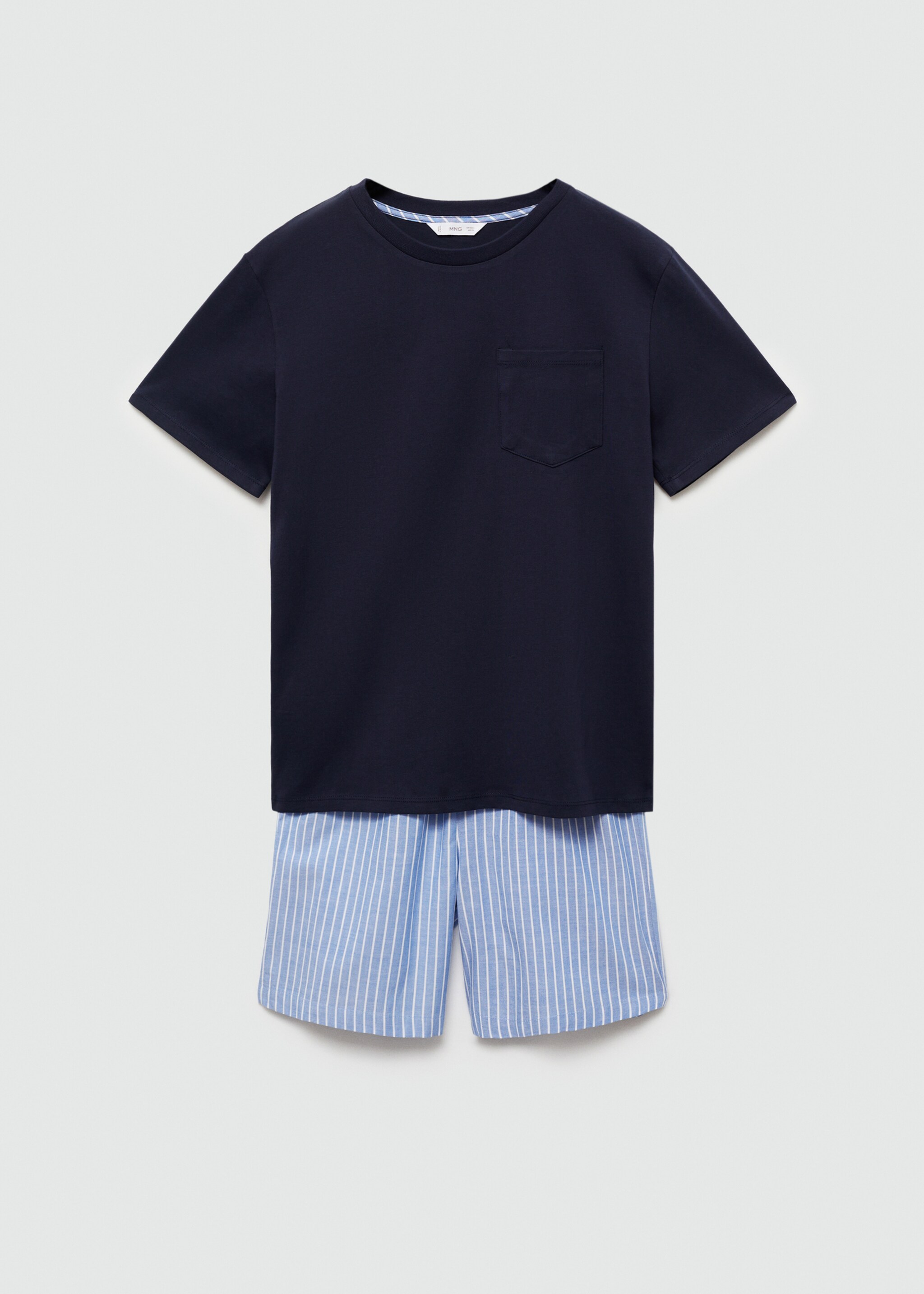 Striped cotton short pajamas - Article without model