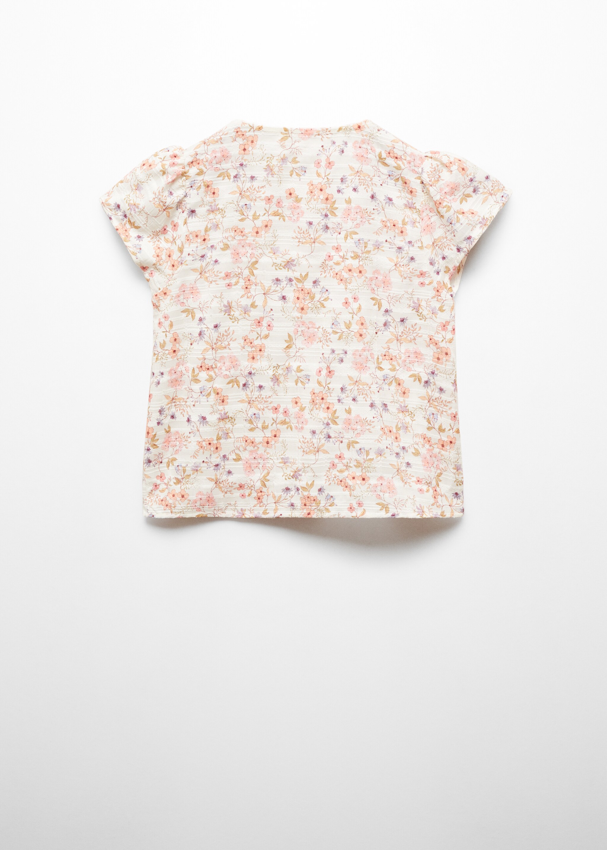 Buttoned floral blouse - Reverse of the article
