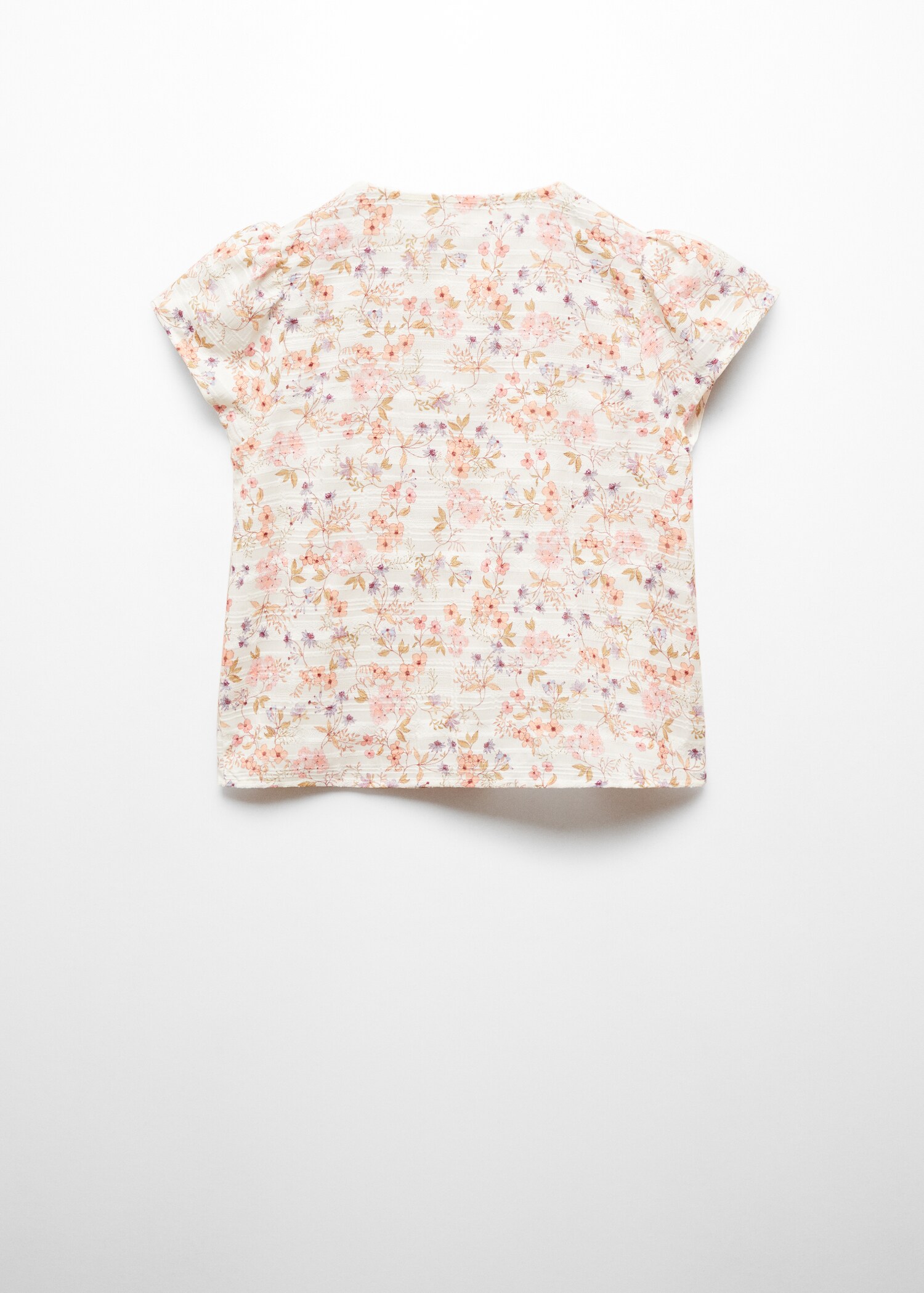 Blouse fleurs boutons - Verso de l’article