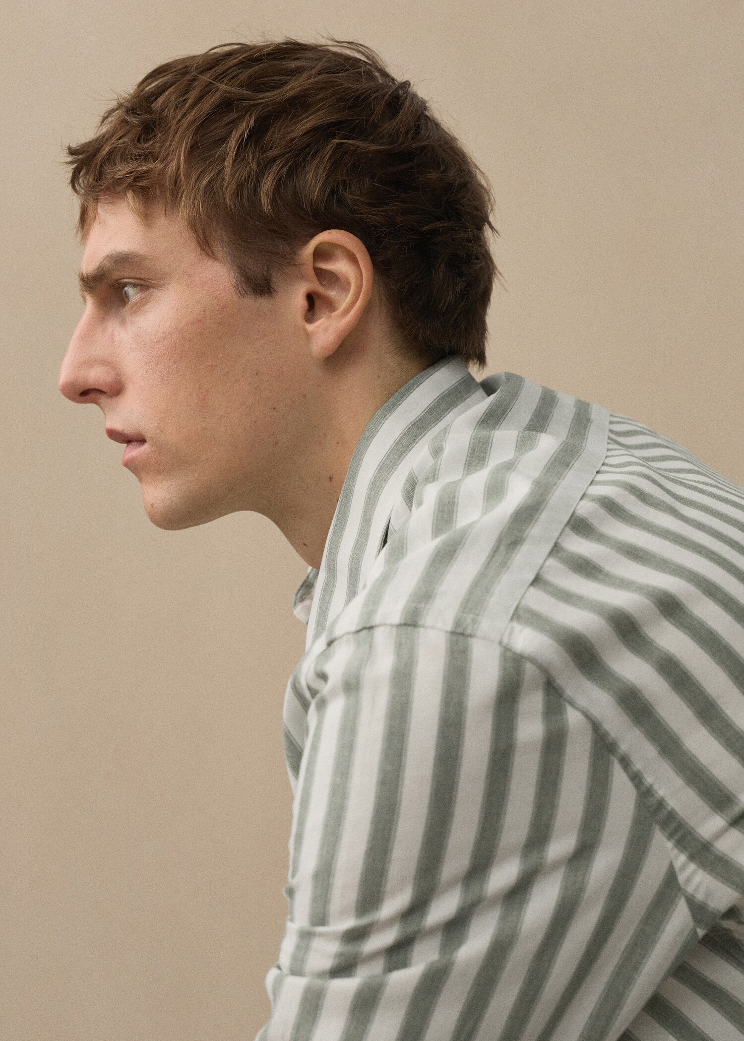 Chemise rayures Tencel et lin mélangés - Détail de l'article 5