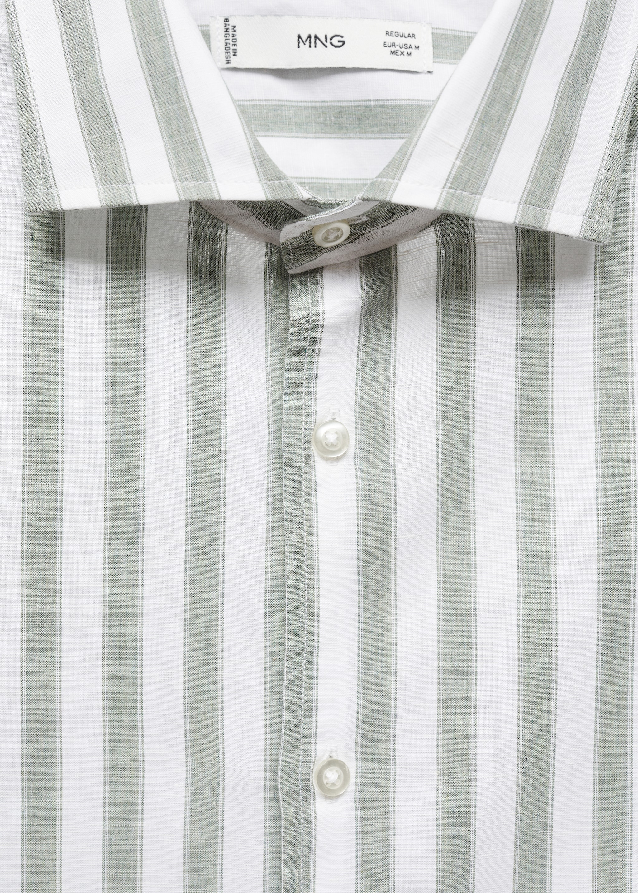 Рубашка в полоску тенсель и лен - Деталь изделия 8