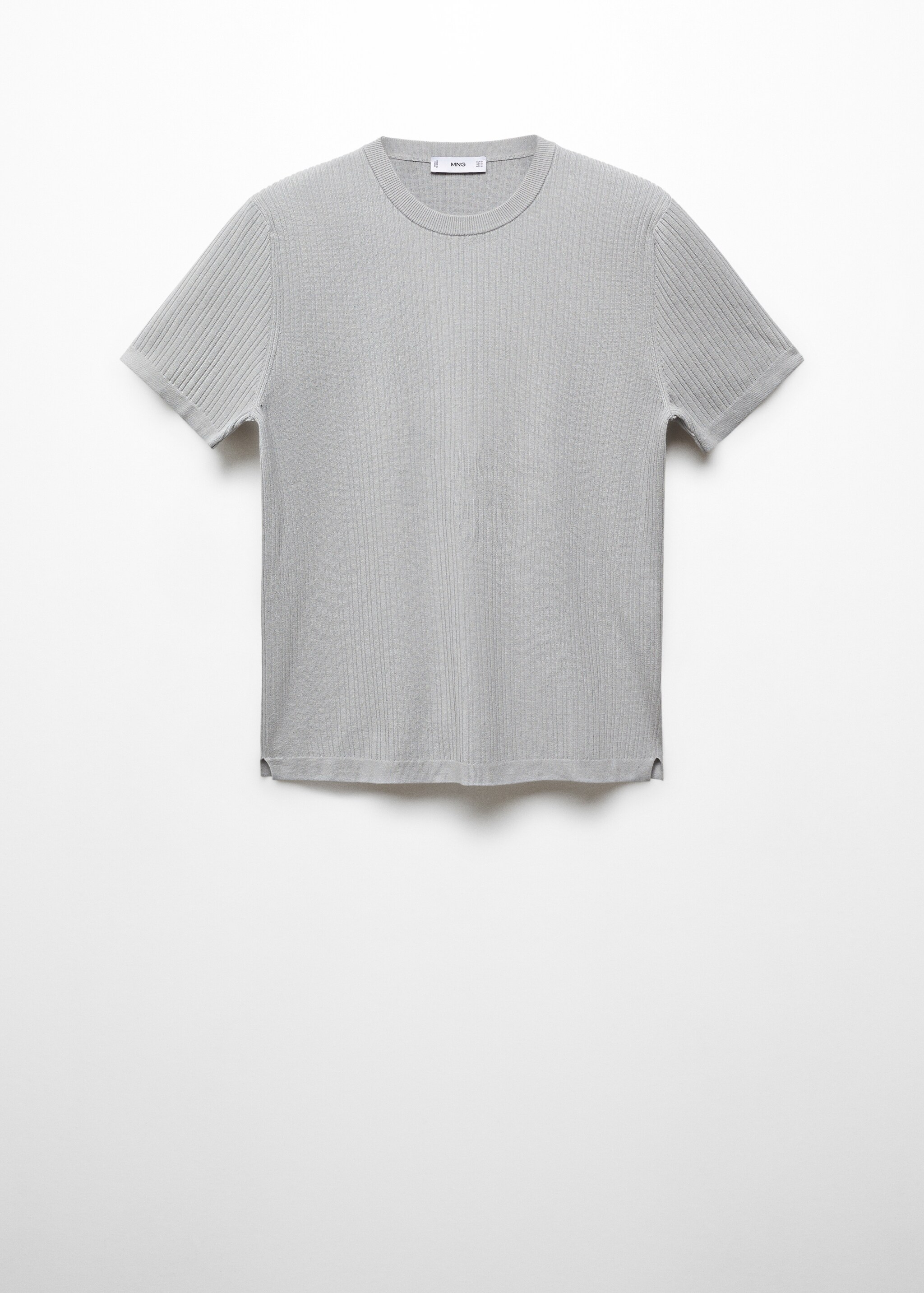 Ribbed  knit t-shirt - Article without model