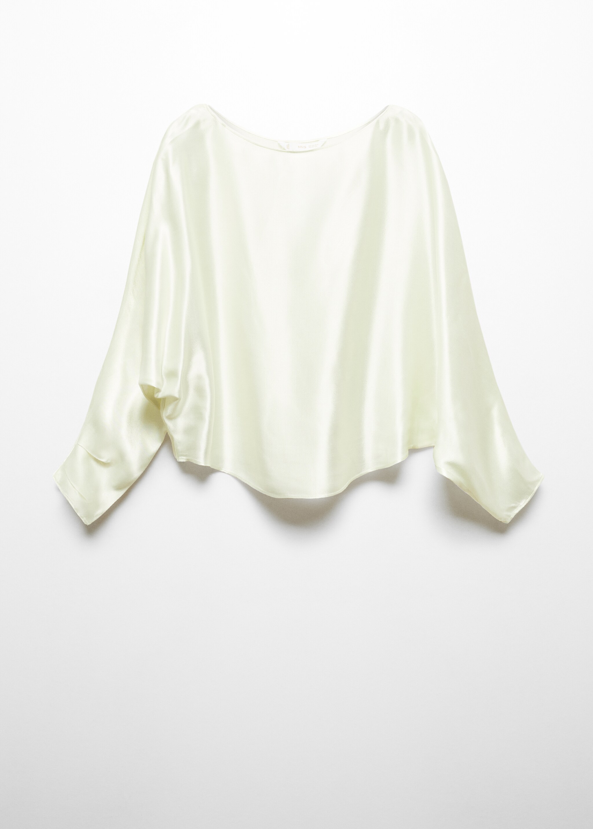 Атласная блузка в стиле накидки  - Изделие без модели