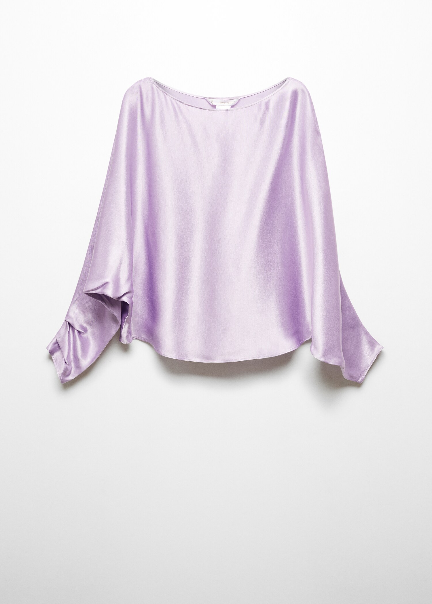 Blusa satinata tipo mantella  - Articolo senza modello