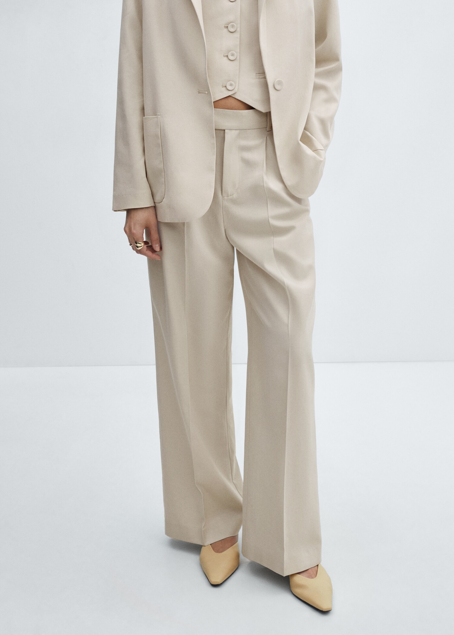 Pleated suit trousers - Medium plane