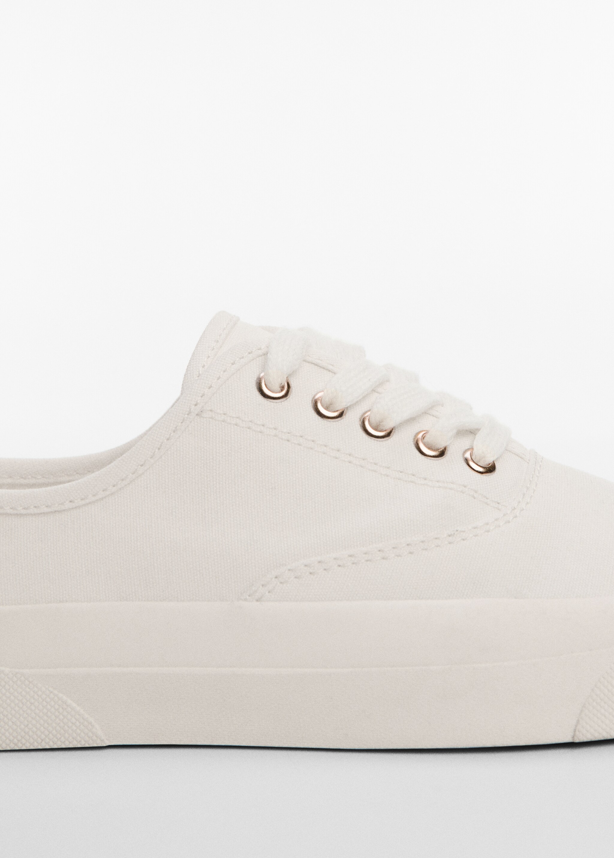 Canvas laced sneakers - Details of the article 2