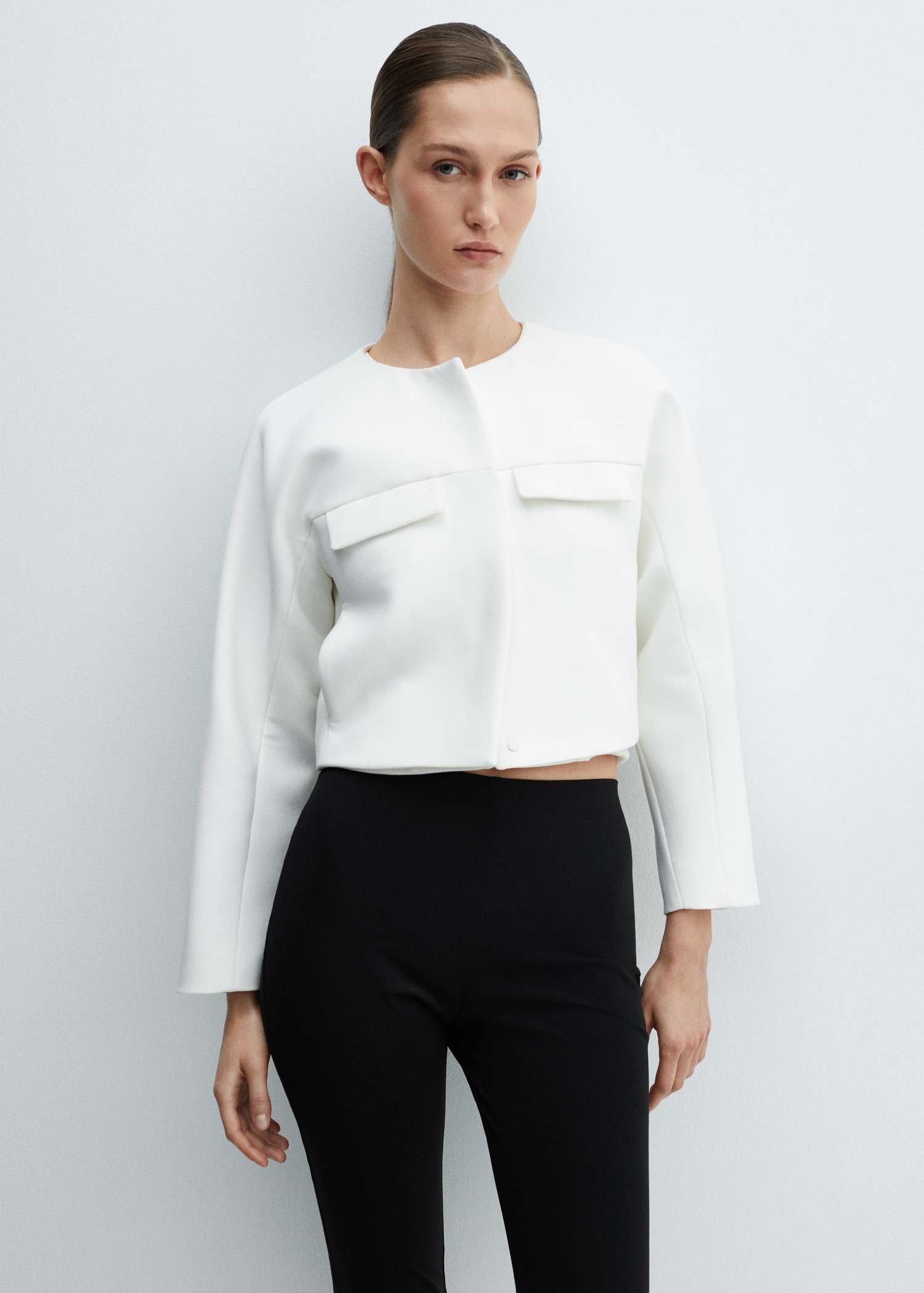 Veste détail rabats - Plan moyen