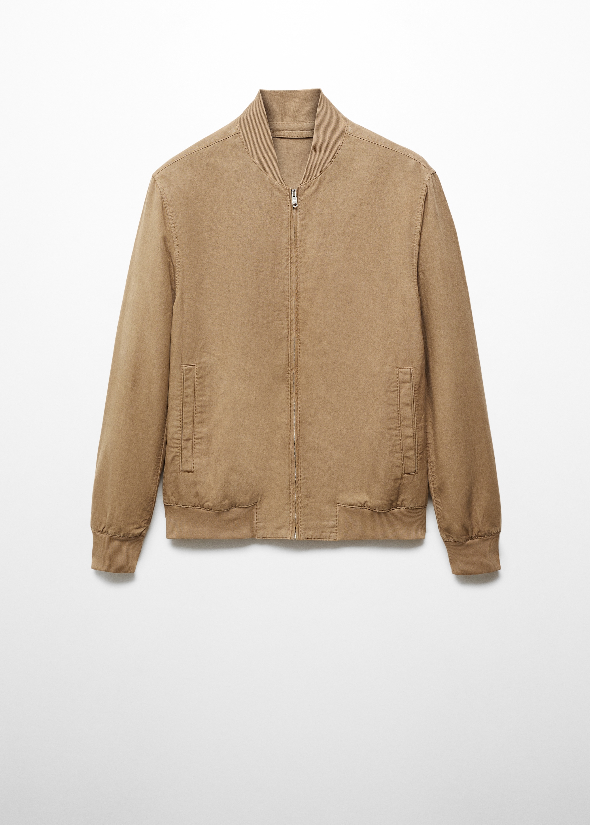 Linen lyocell bomber jacket - Article without model