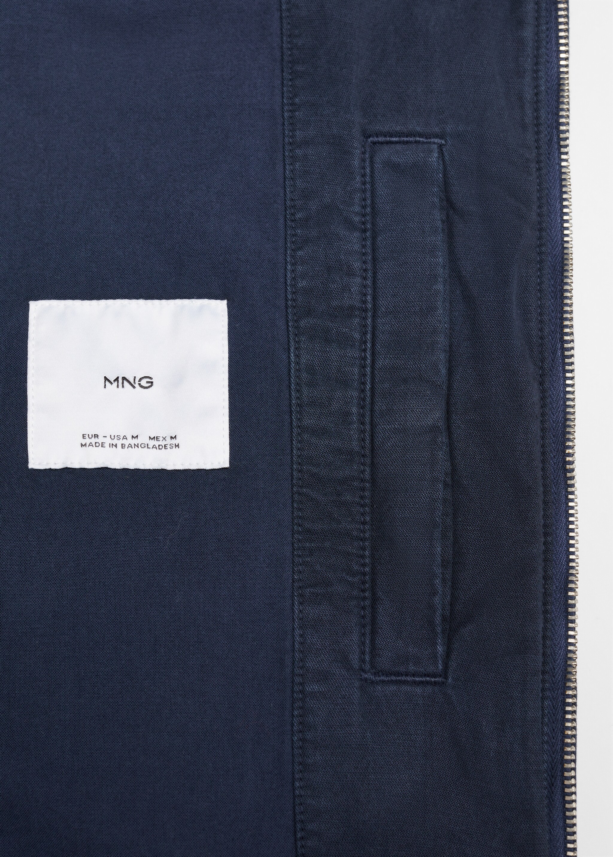 Linen lyocell bomber jacket - Details of the article 8