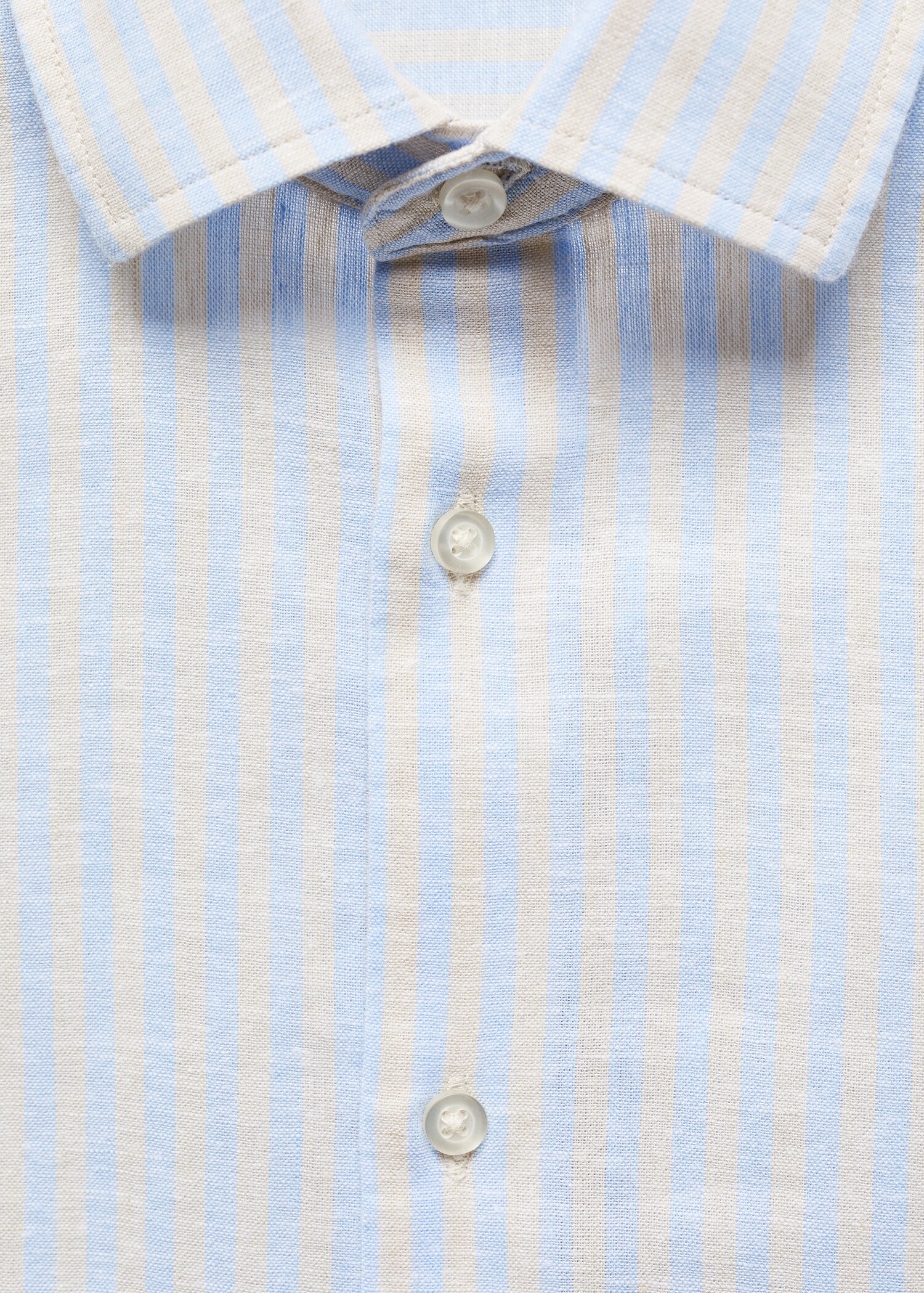 Chemise regular-fit lin rayures - Détail de l'article 8