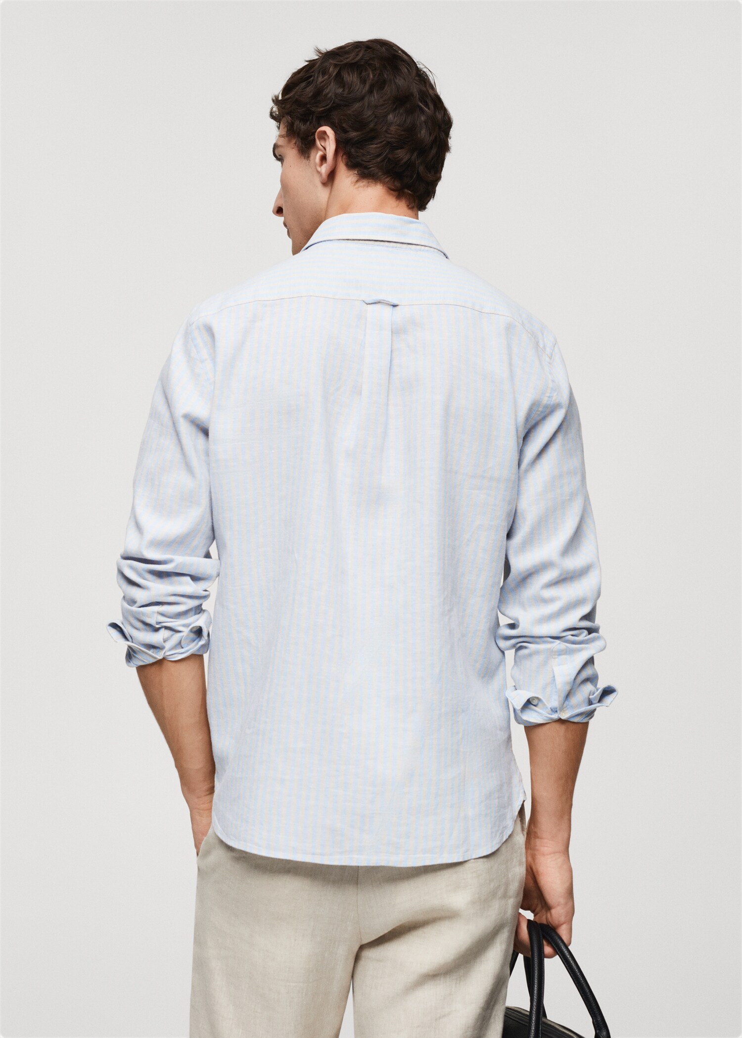 Chemise regular-fit lin rayures - Verso de l’article