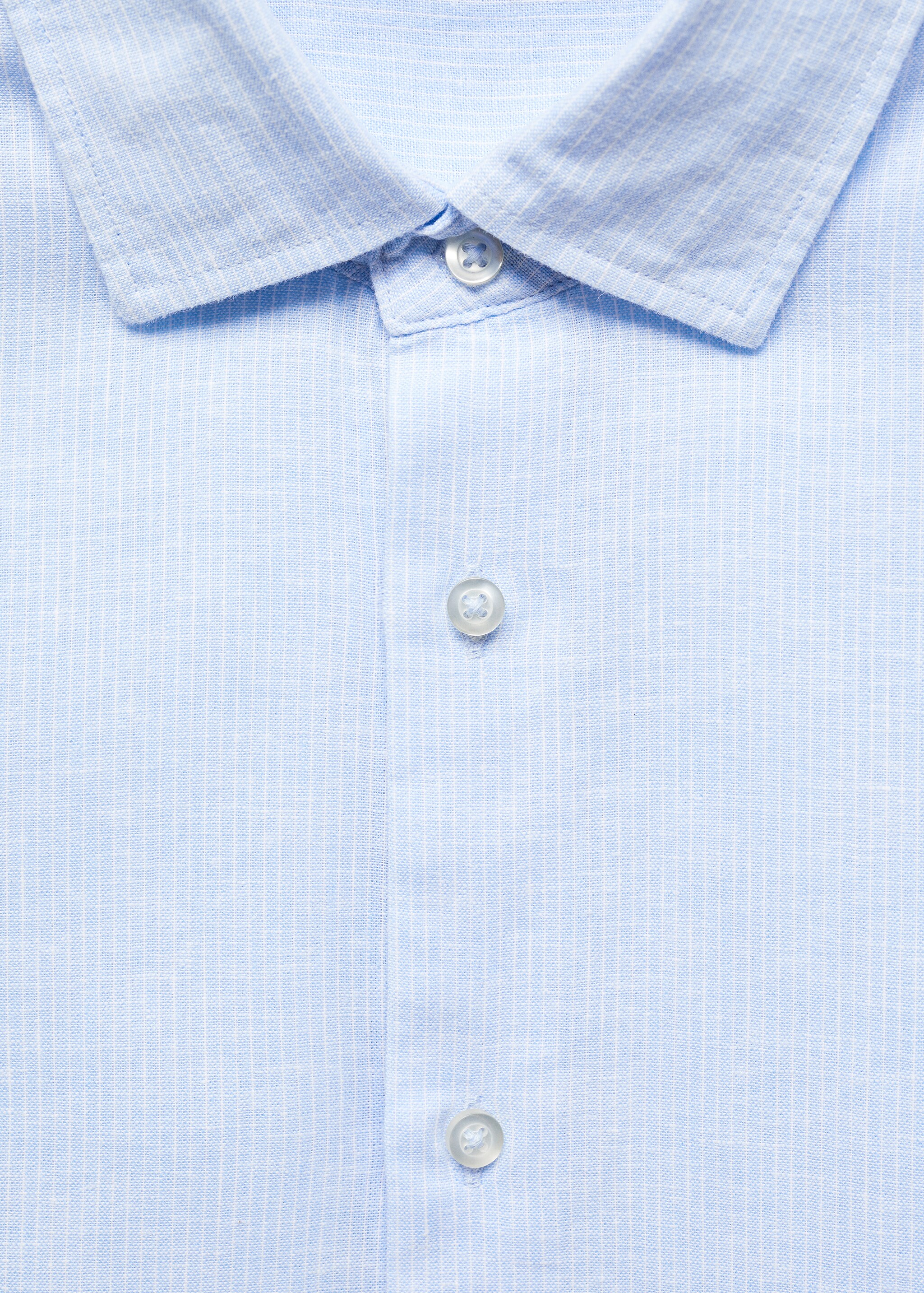 Gestreept linnen regular-fit overhemd  - Detail van het artikel 8
