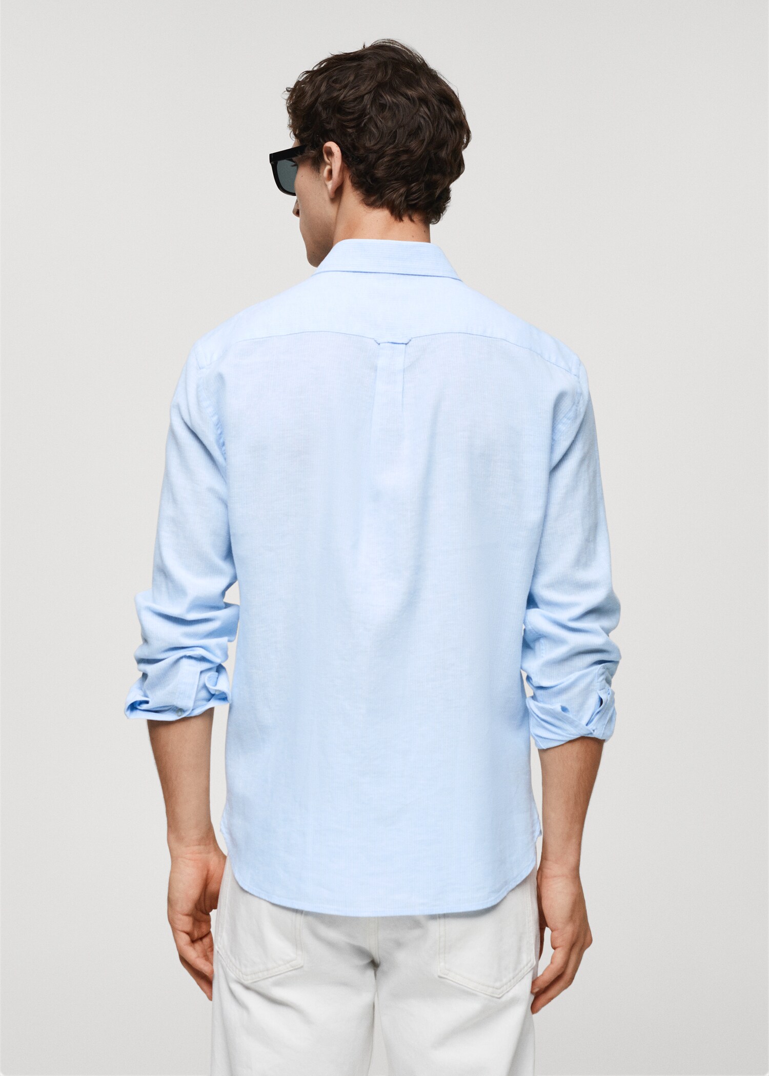 Chemise regular-fit lin rayures - Verso de l’article