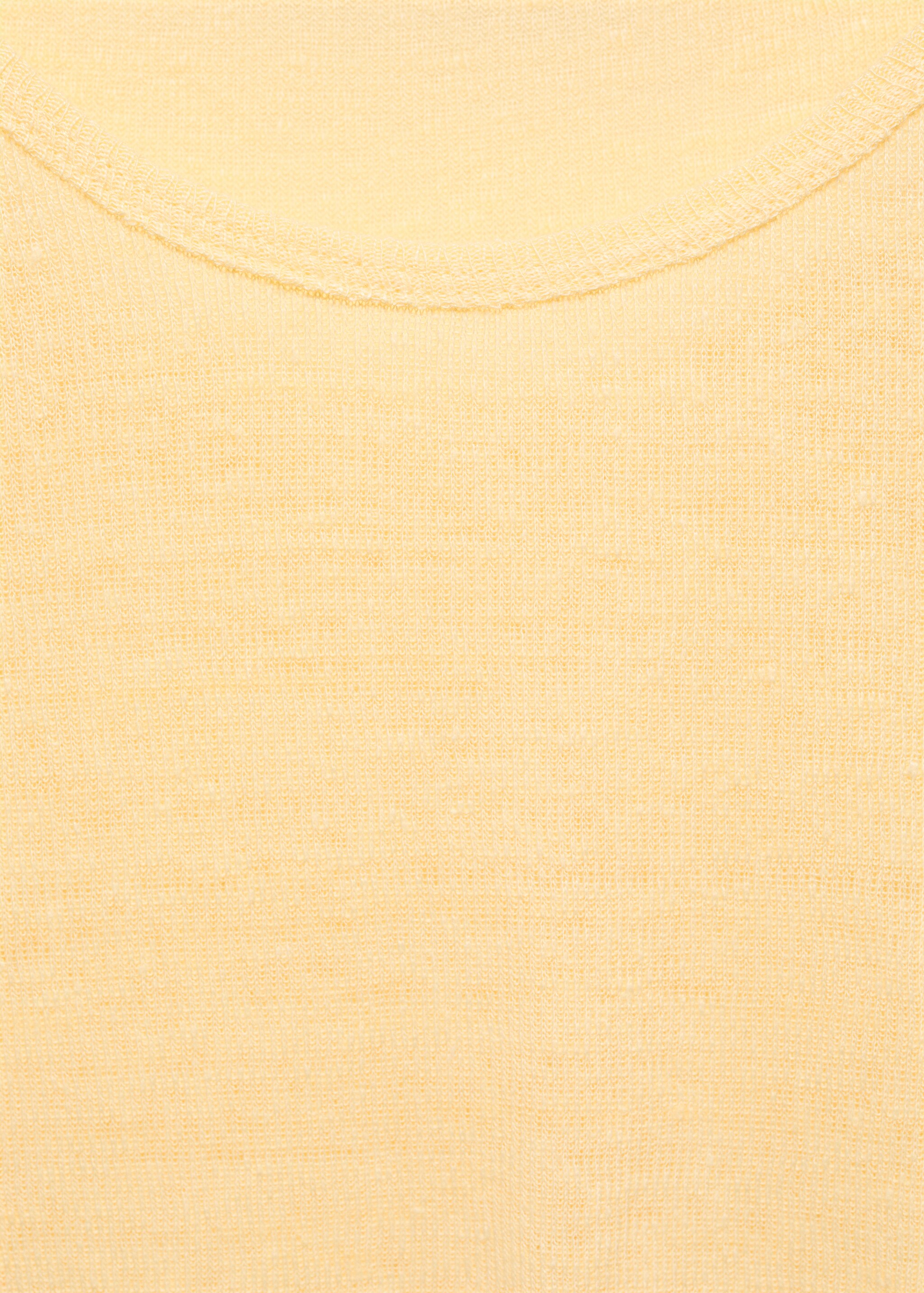 Short-sleeved linen t-shirt - Details of the article 8