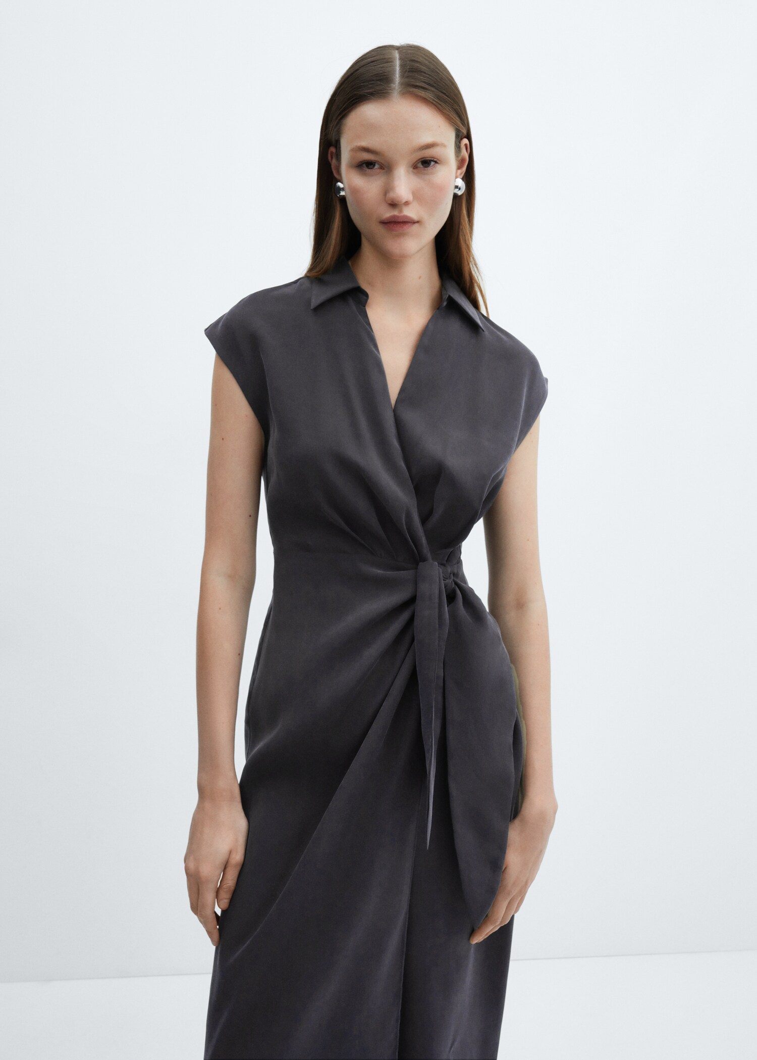 Bow modal dress - Medium plane