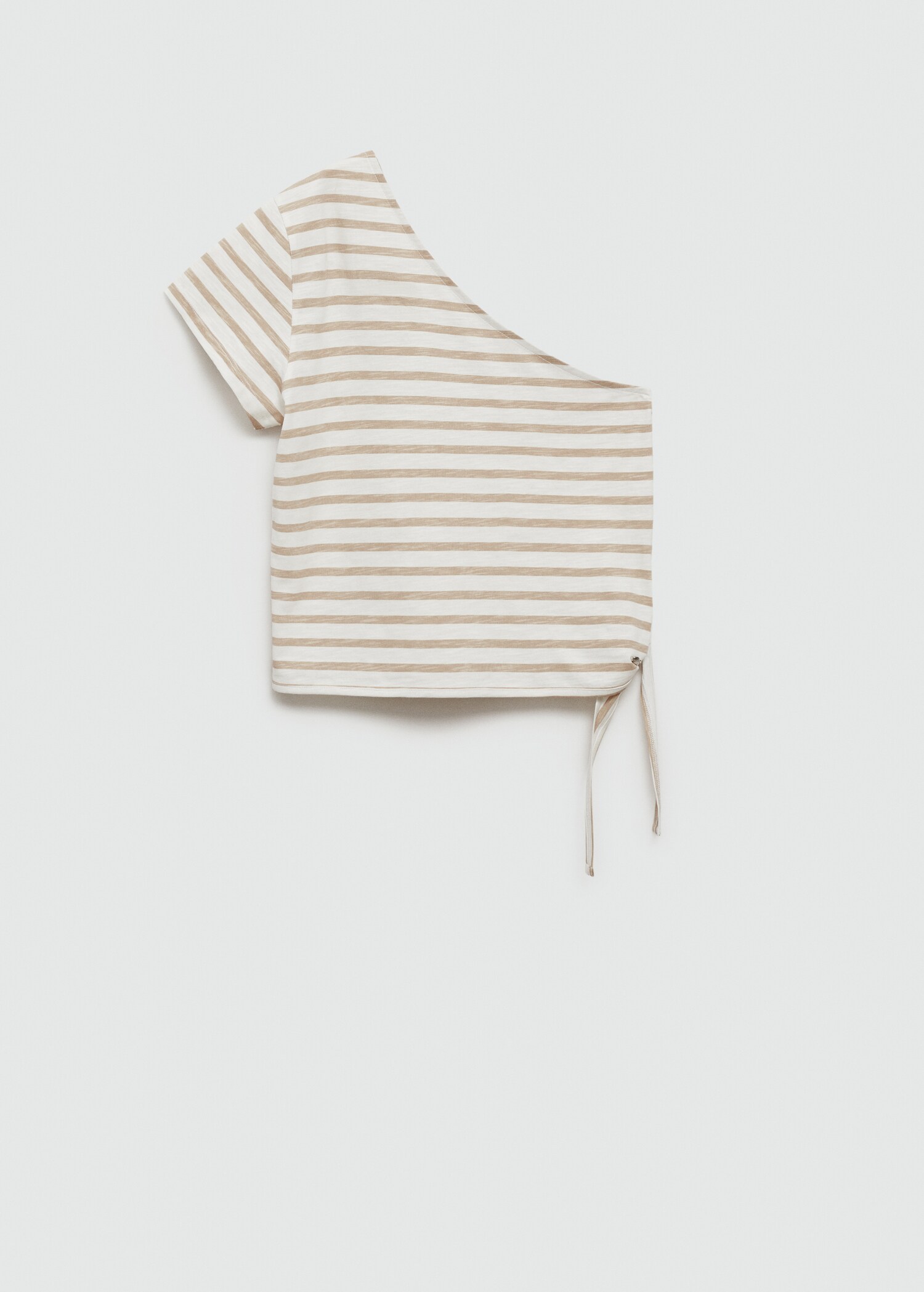 Asymmetrisches T-Shirt mit Schleife - Artikel ohne Model