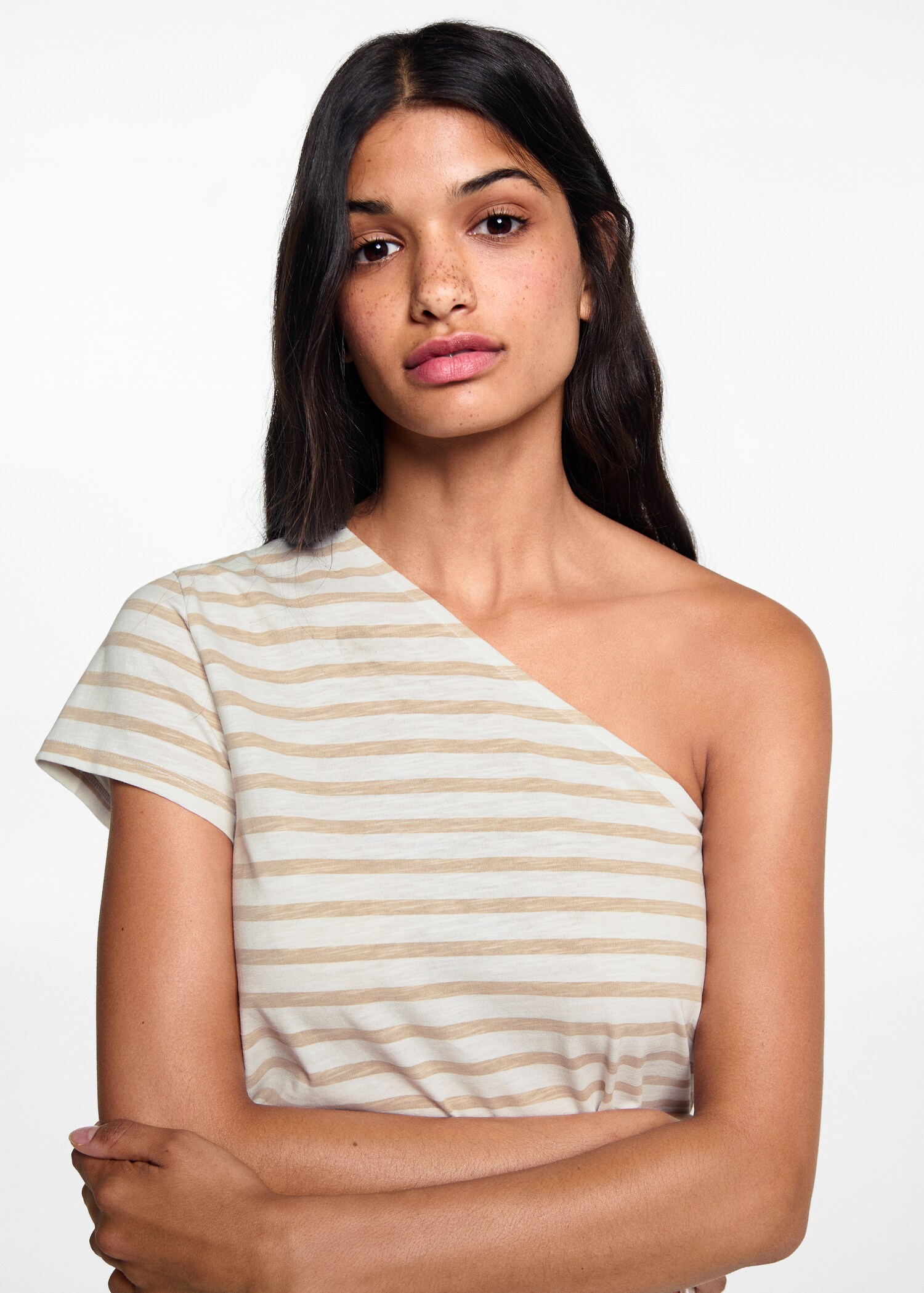 Asymmetrisches T-Shirt mit Schleife - Detail des Artikels 1