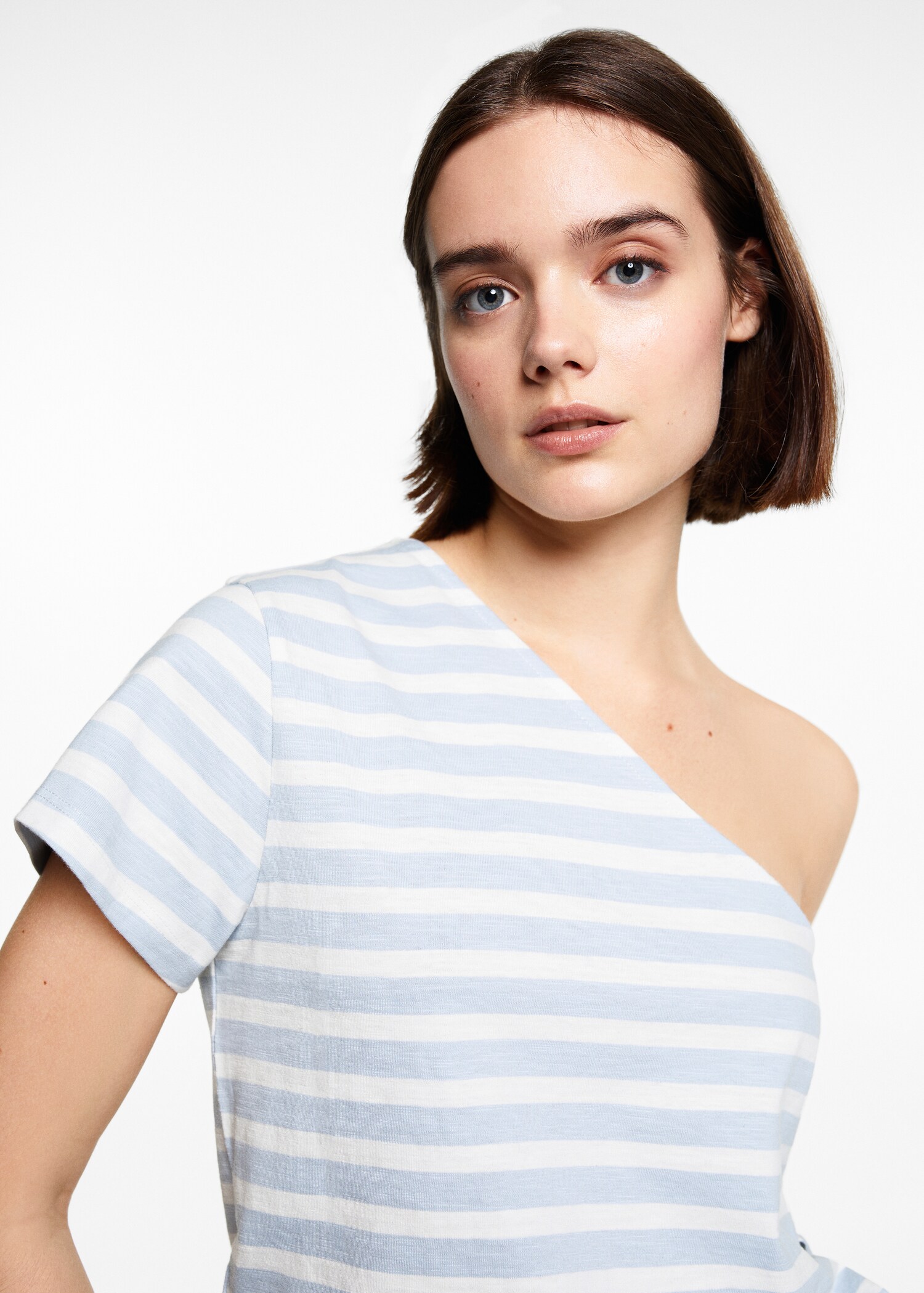 Asymmetrisches T-Shirt mit Schleife - Detail des Artikels 1