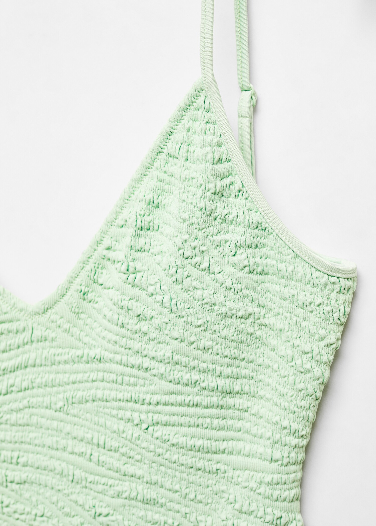 Textured swimsuit with adjustable straps - Details of the article 8